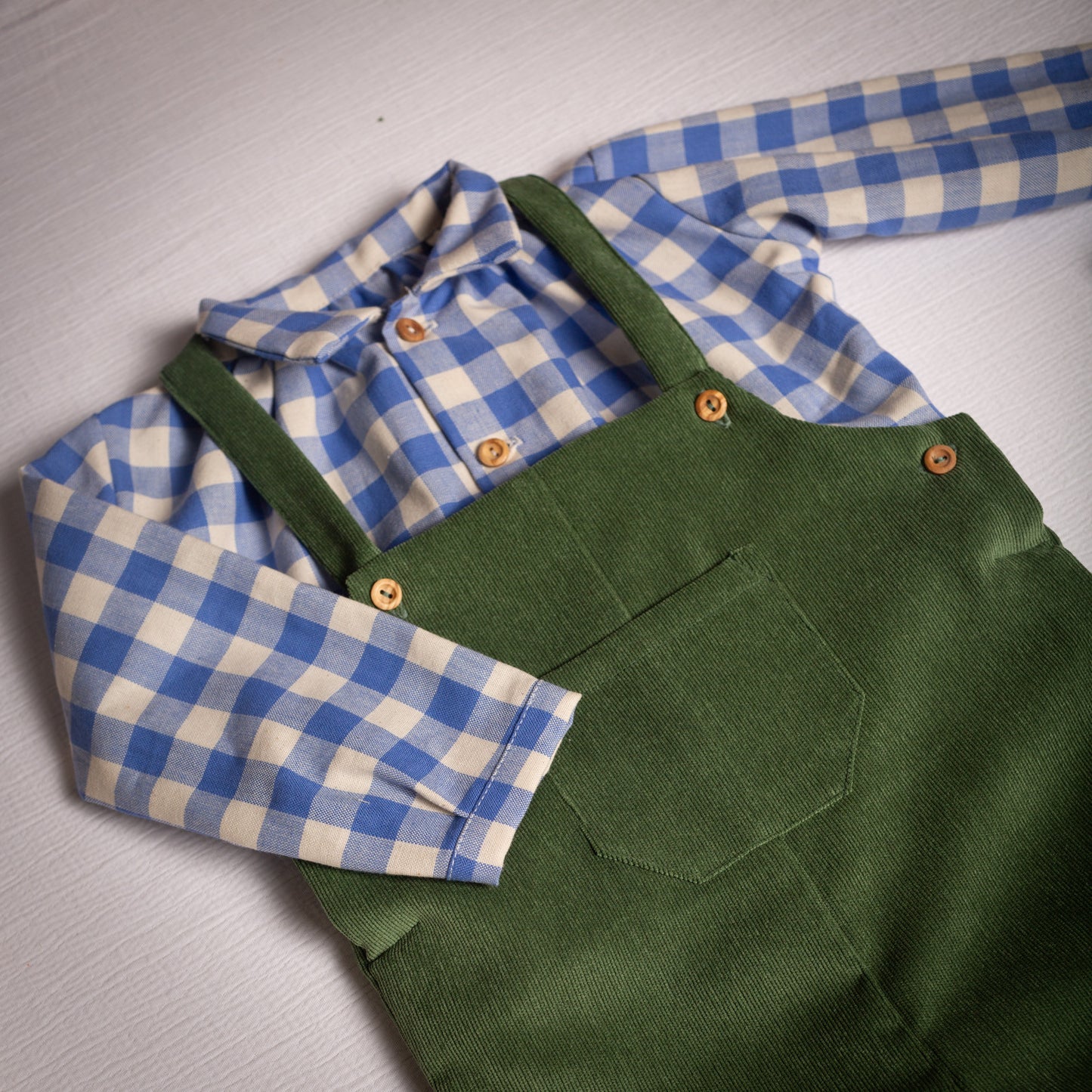 Camisa Dalí vichy azulado
