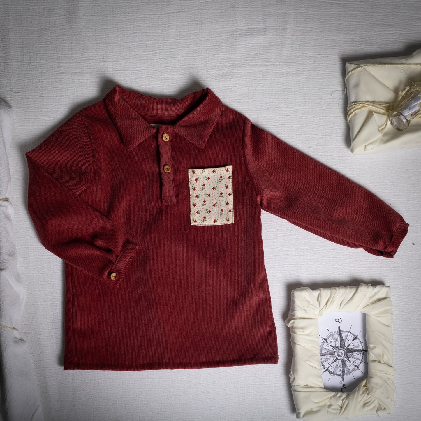 Nasáu corduroy polo shirt