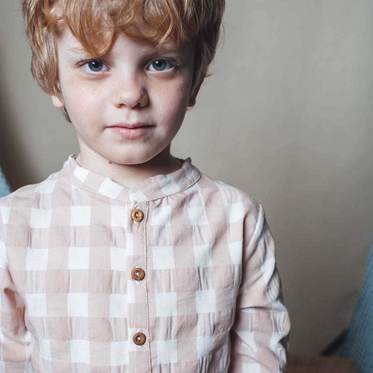 Big pink gingham polo shirt