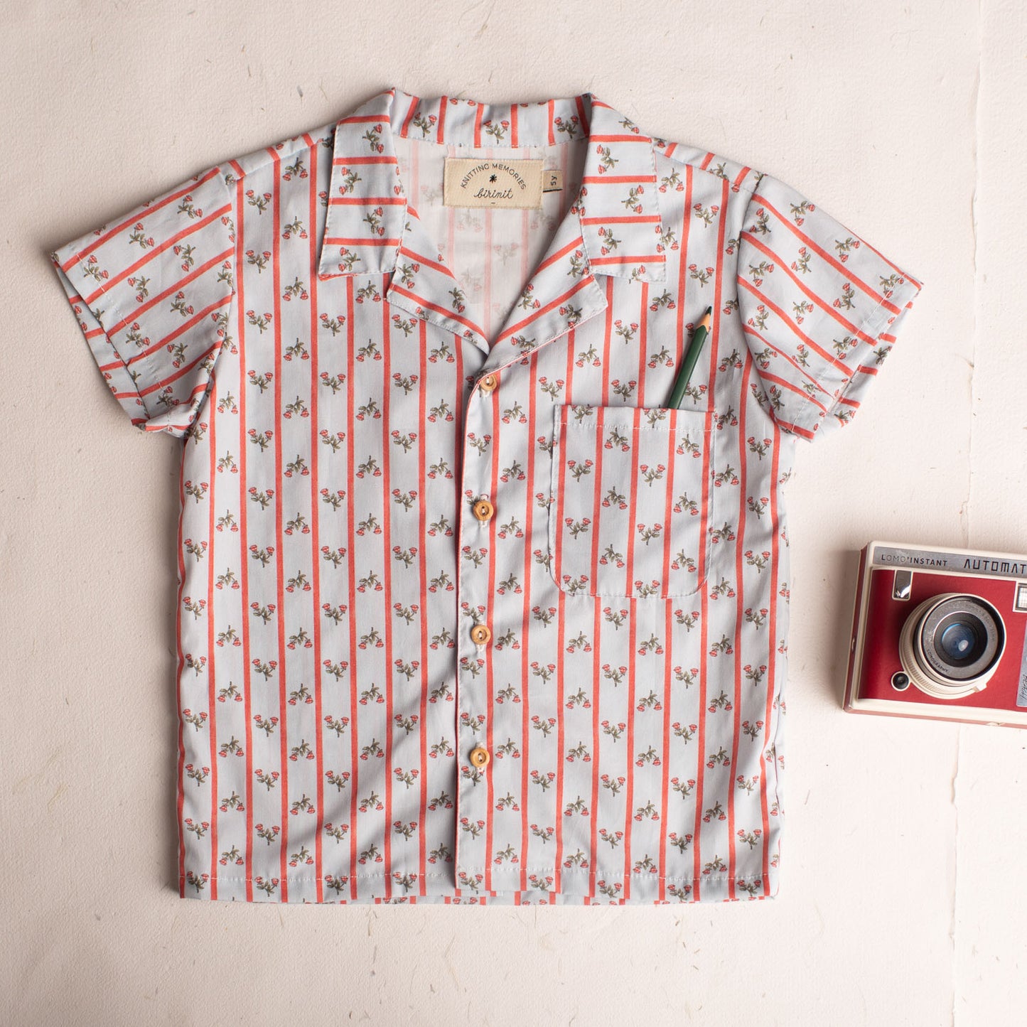 Camisa solapas Castores azul