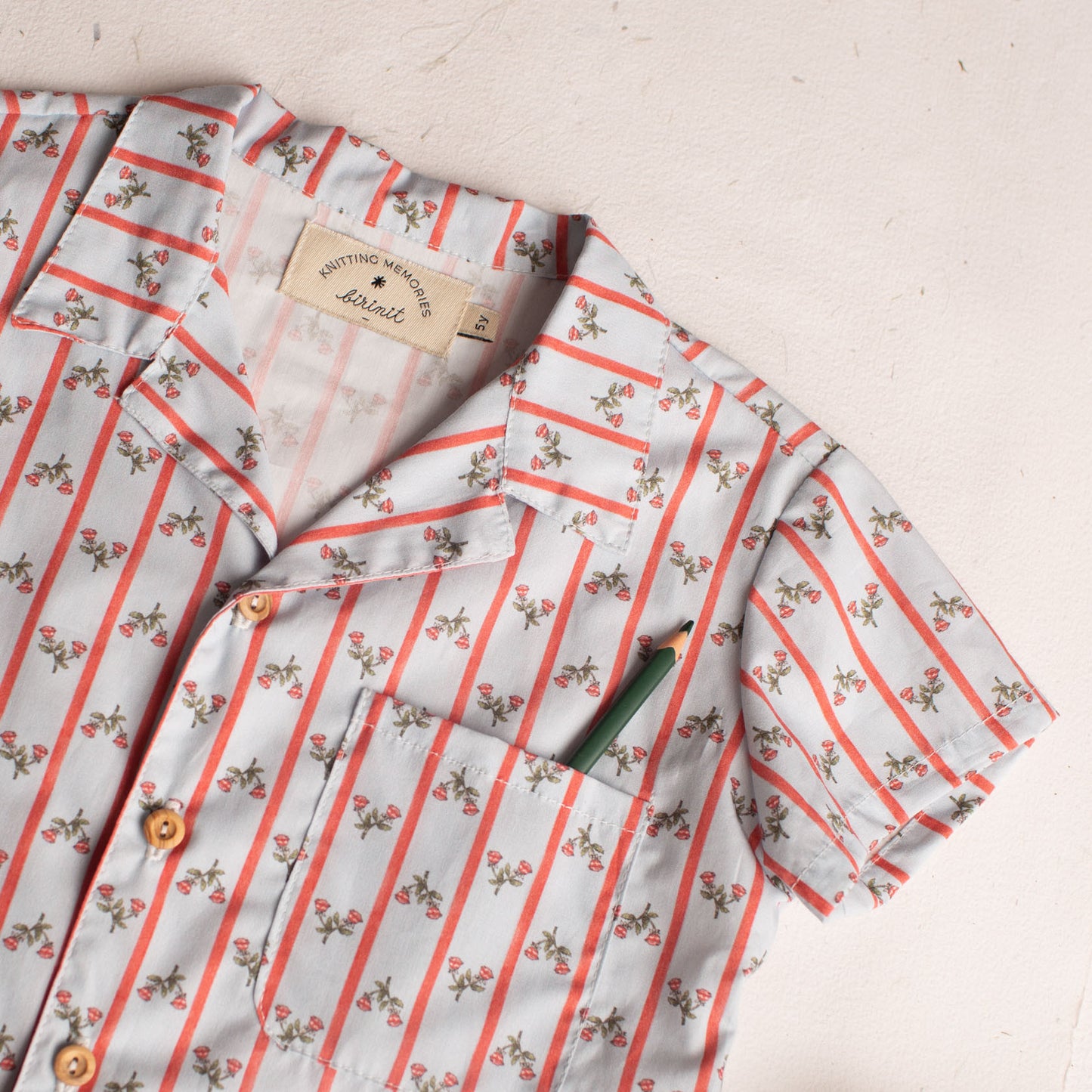 Camisa solapas Castores azul