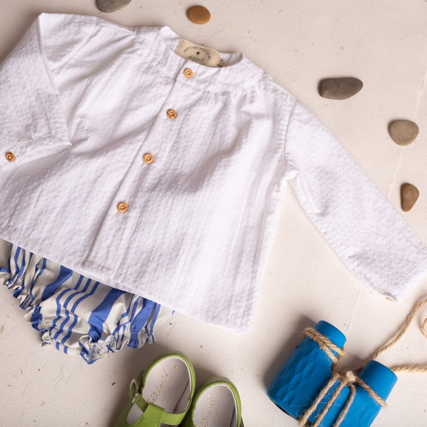Camisa maho vichy blanco