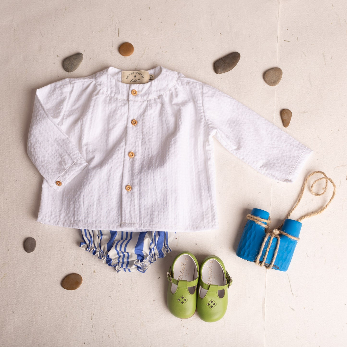 Camisa maho vichy blanco
