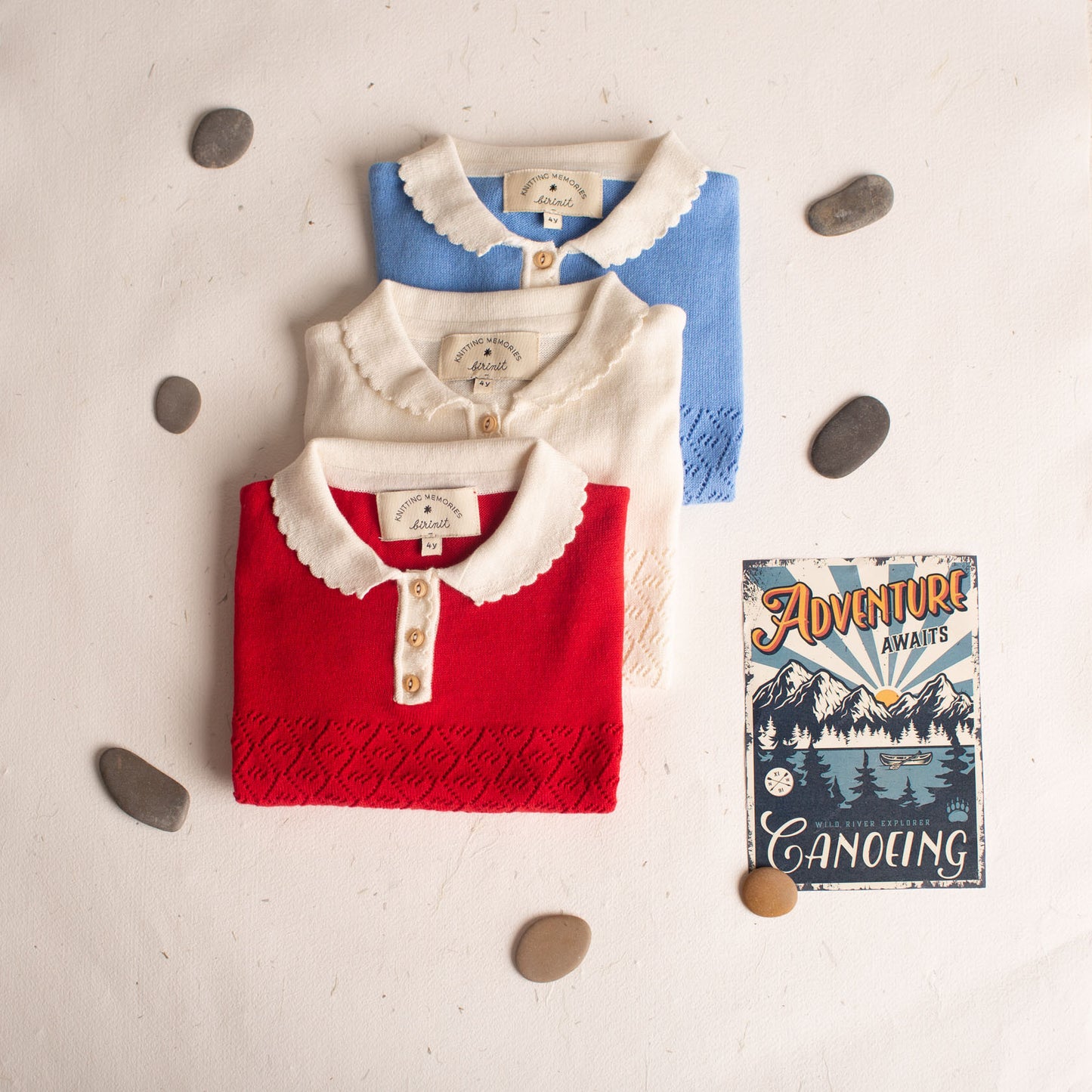Ivory short sleeve Biri sweater
