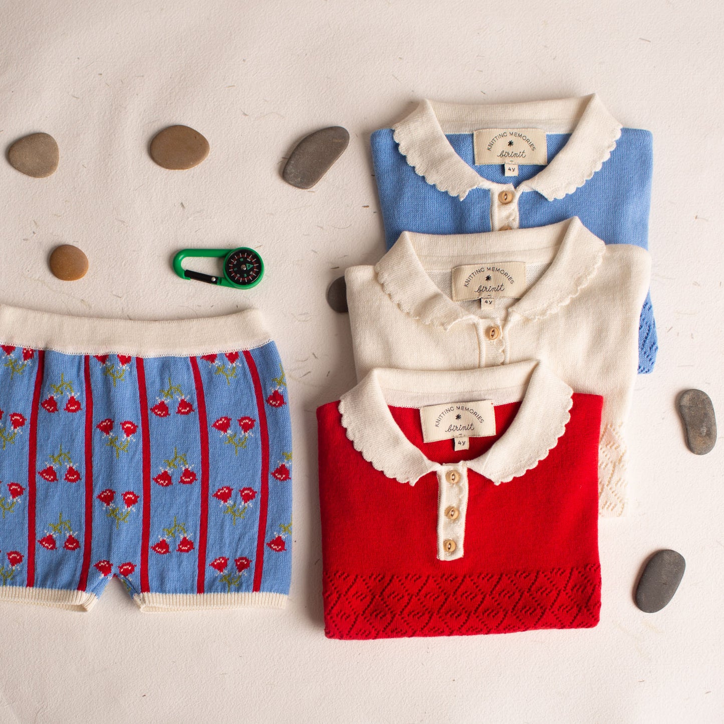 Ivory short sleeve Biri sweater