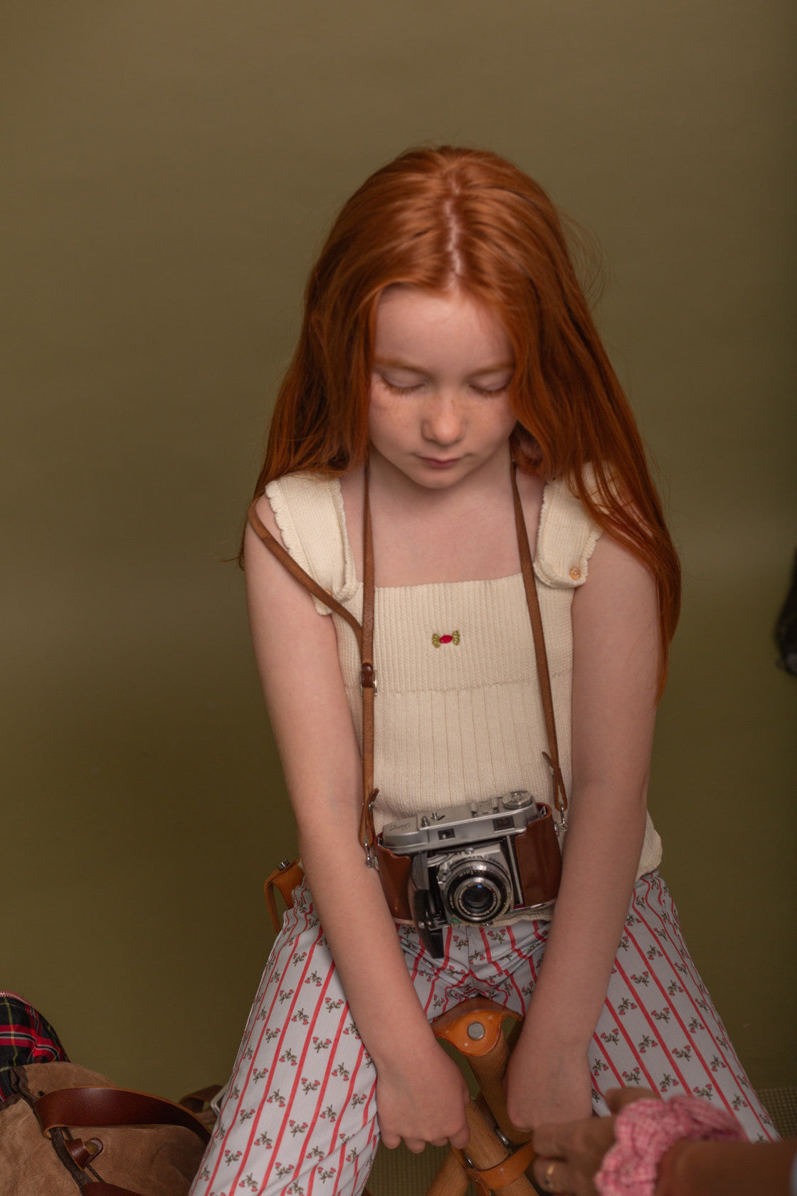 Ivory embroidered top