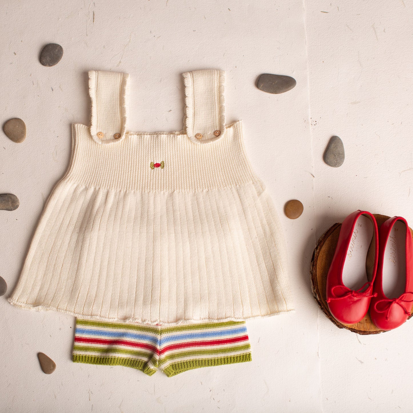 Ivory embroidered top
