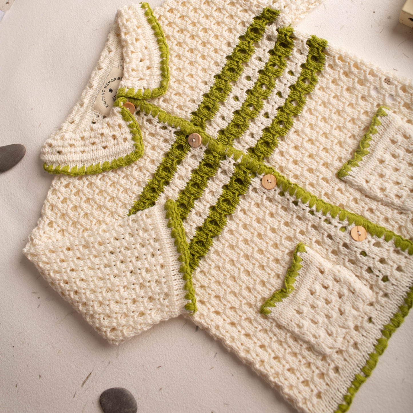 Pistachio knit jacket