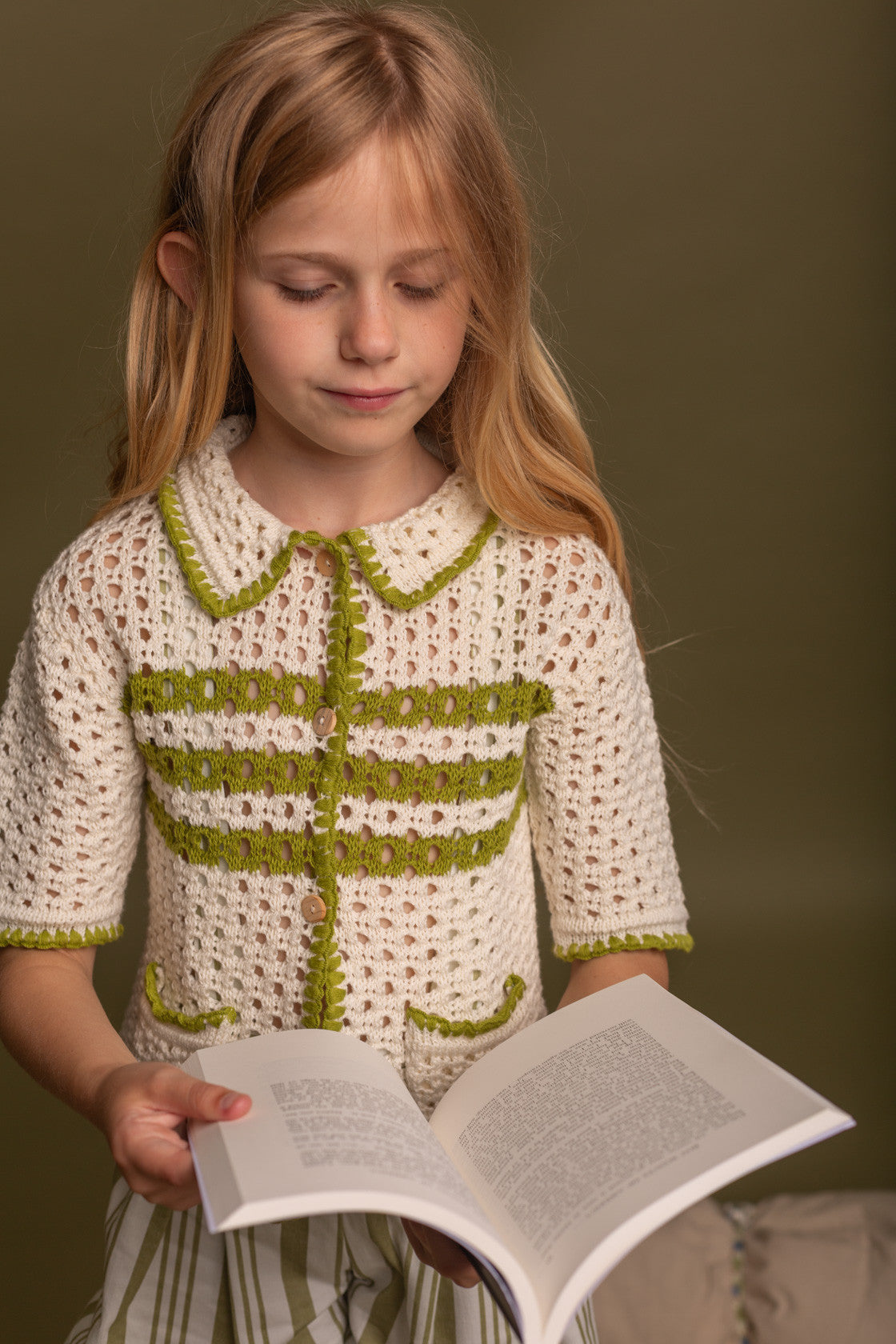 Pistachio knit jacket