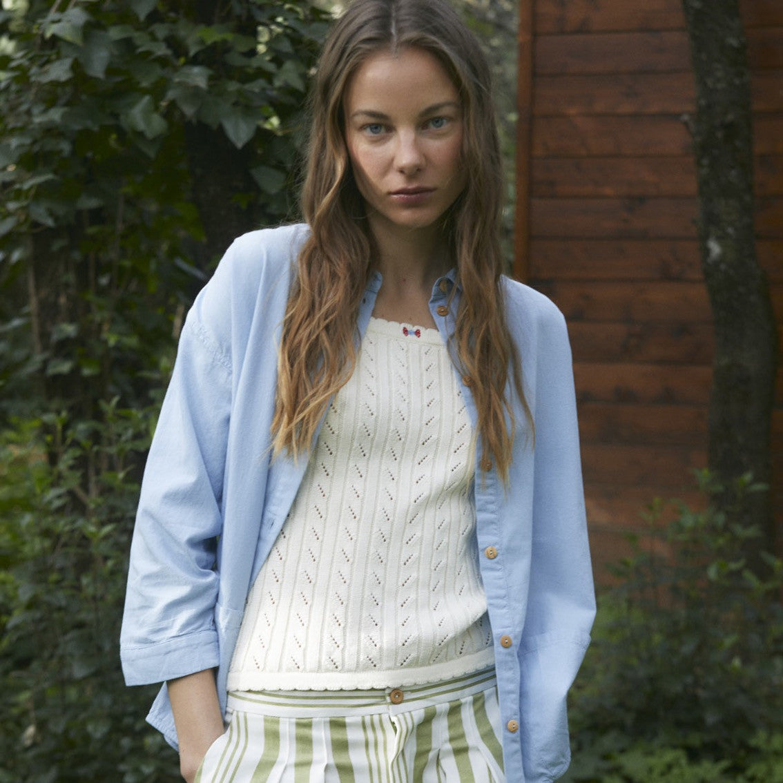 Blue oversize Unisex shirt