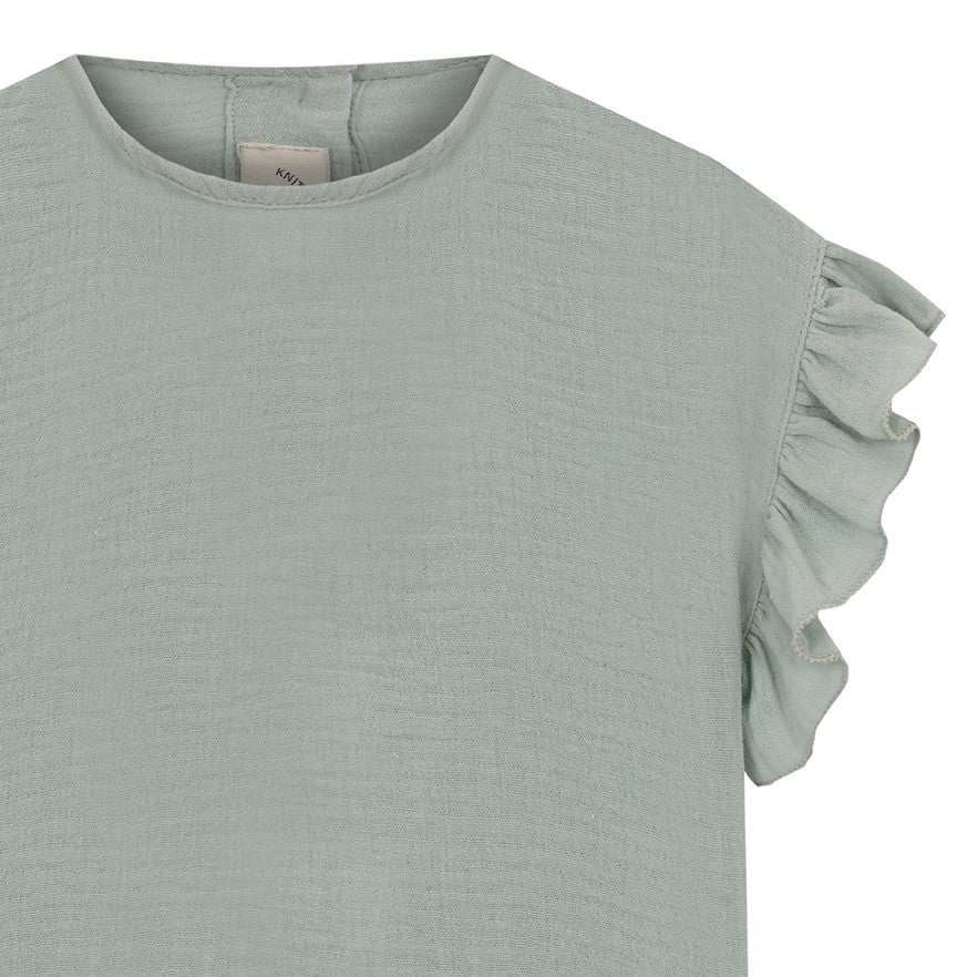 Pistachio bambula blouse