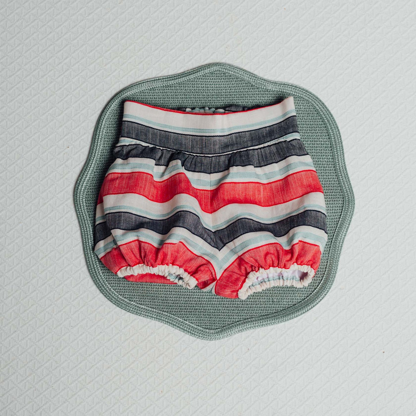 Multicolored Stripe baggy short