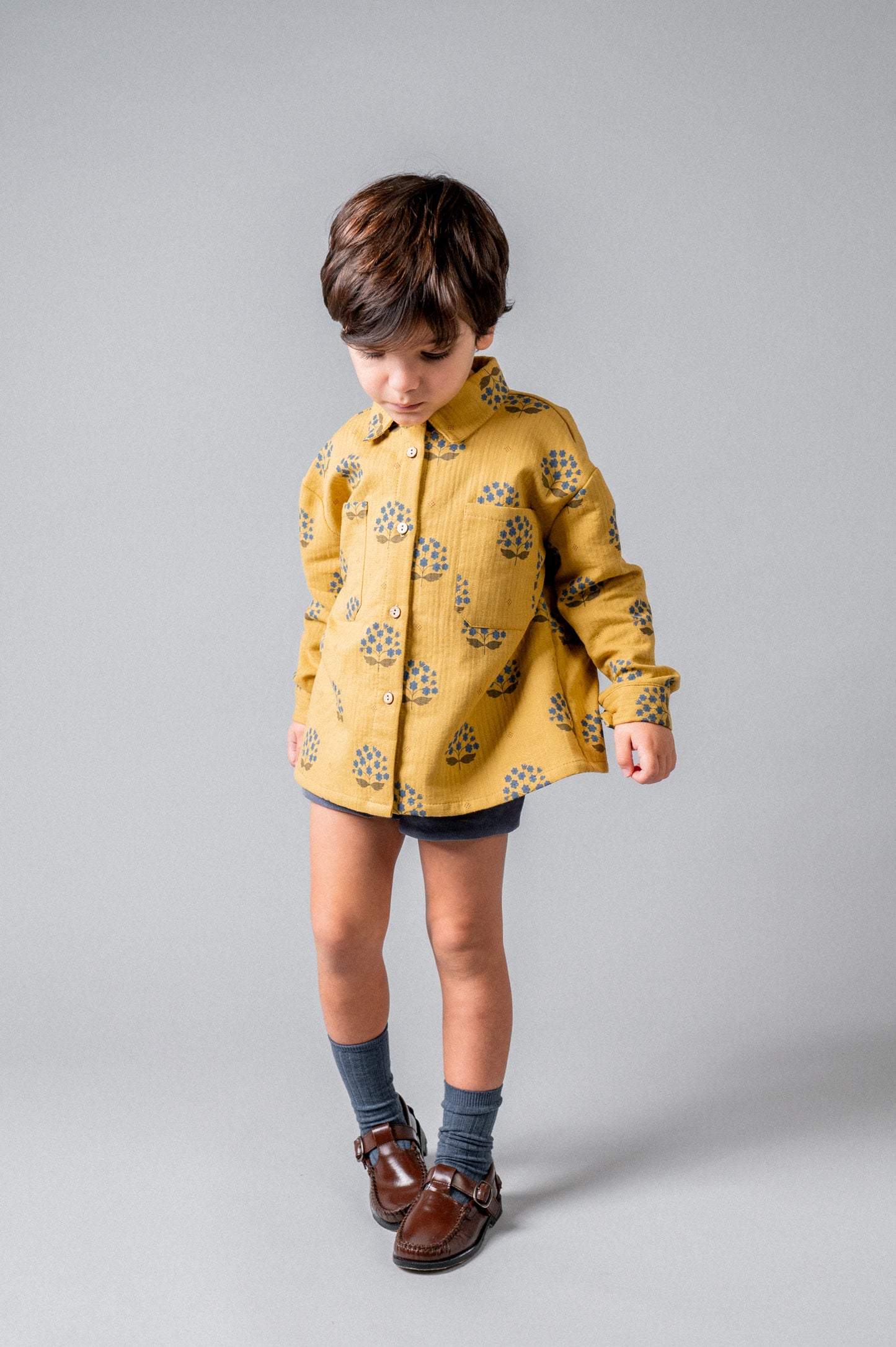 Pantalón corto pana azul Storm bebé