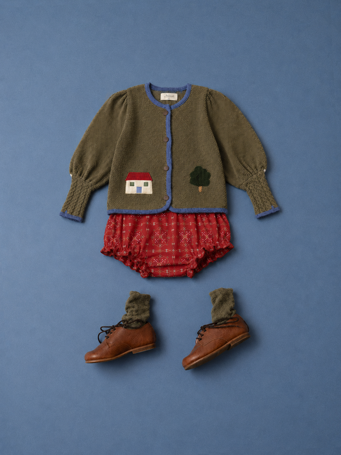 Cardigan autriaca punto bordada bebé