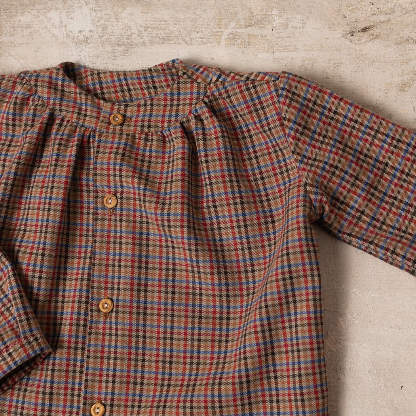 Multicolored plaid maho shirt