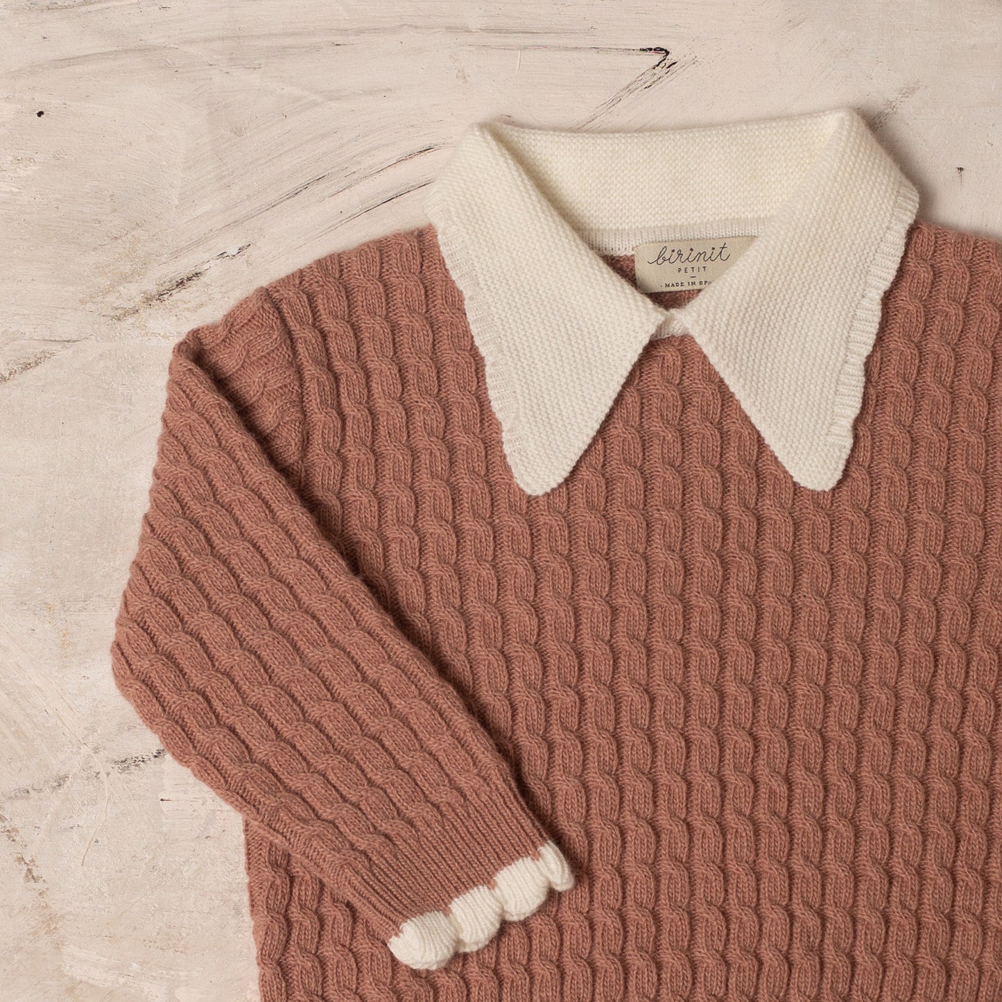 V neck pink sweater