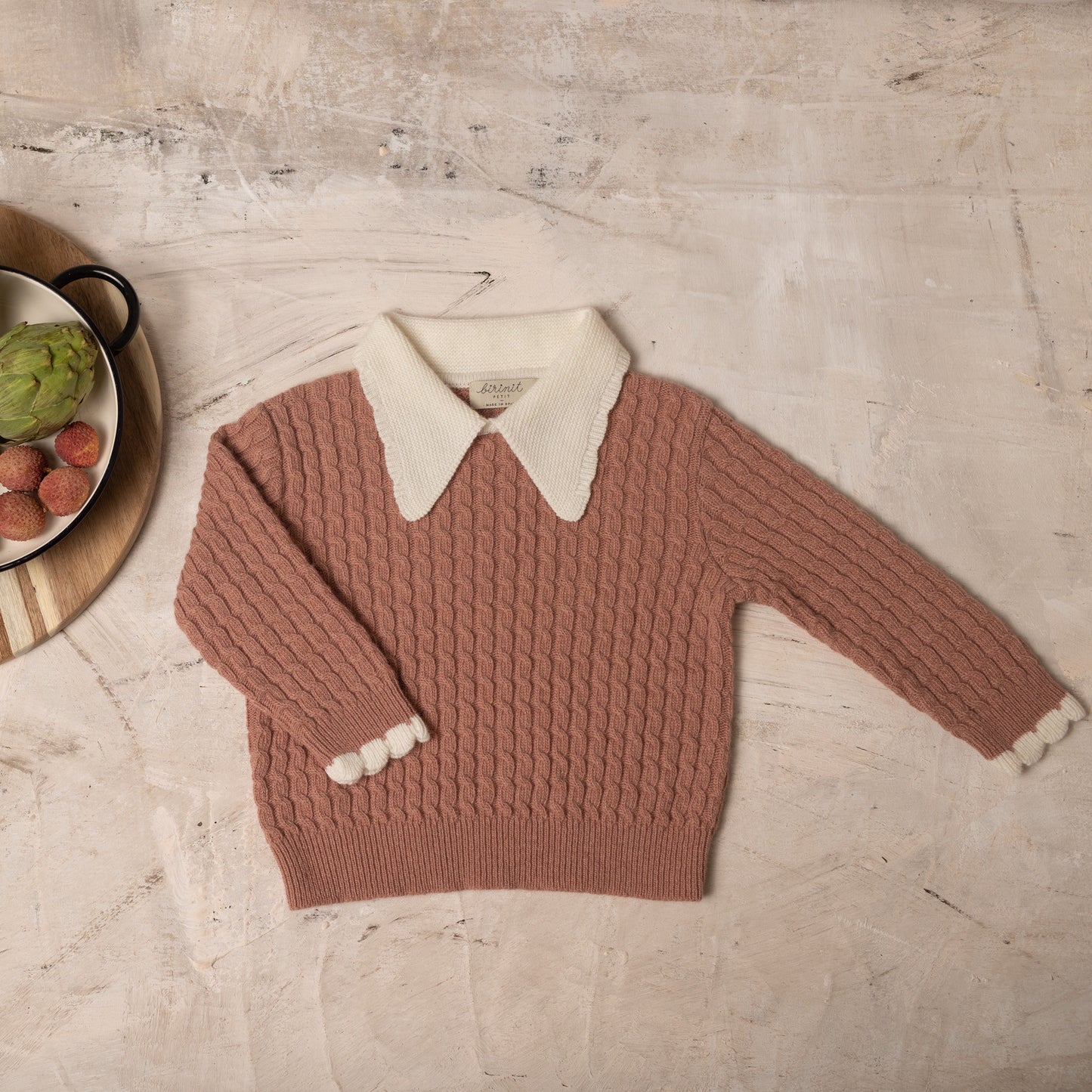 V neck pink sweater