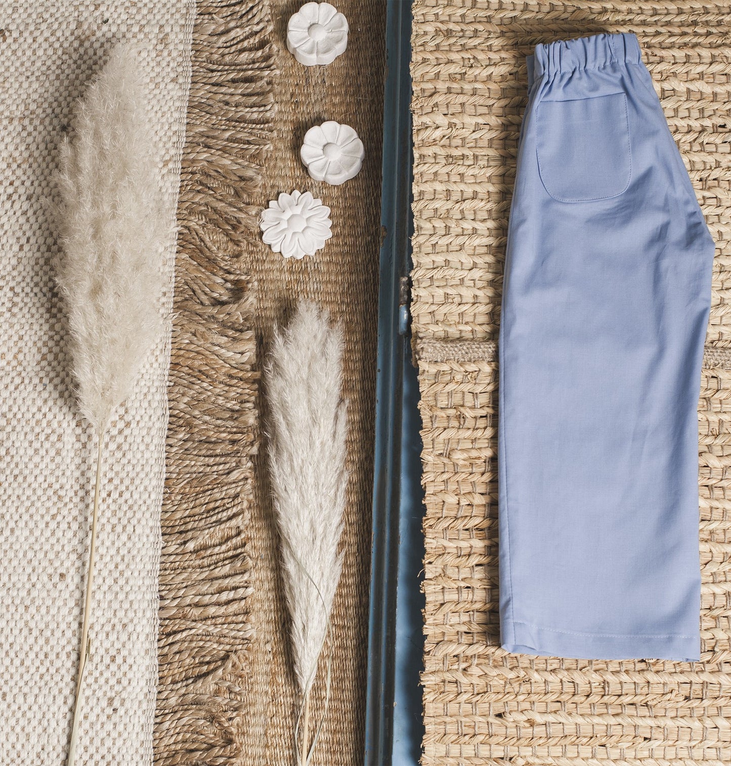 Blue bell bottom pants