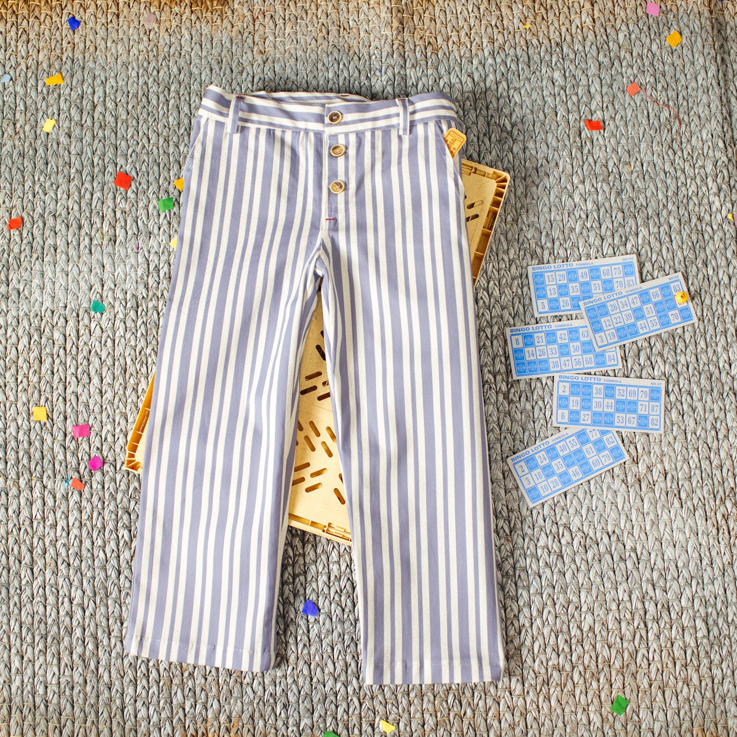 Long bluish Stripes jeans