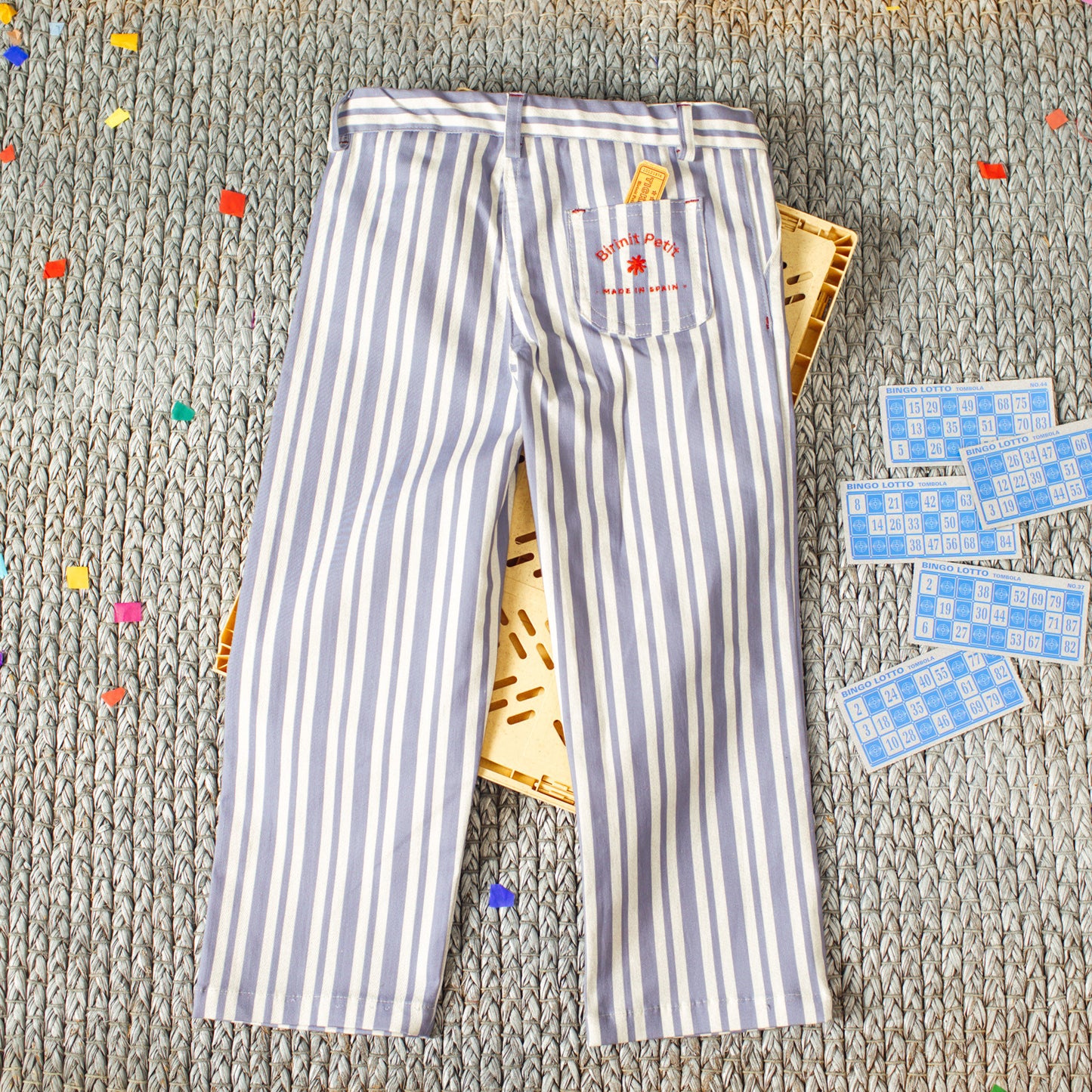 Long bluish Stripes jeans