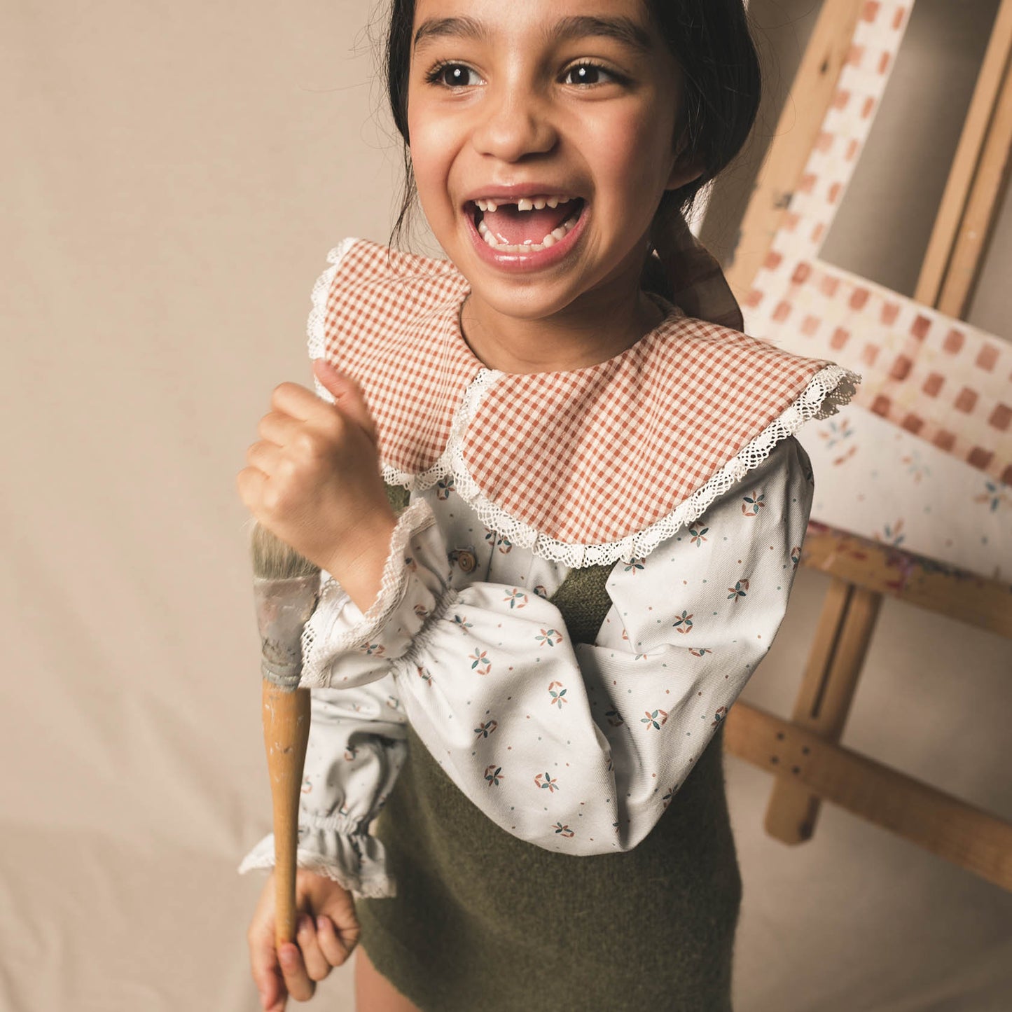 Moss mohair stitch overall dress