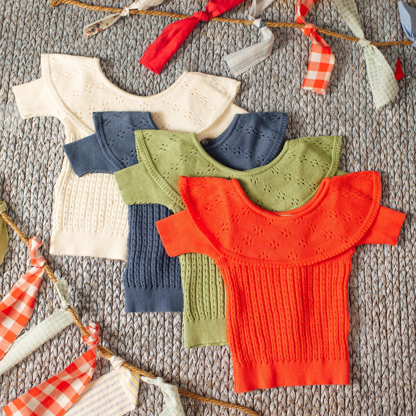 Green ruffle sweater
