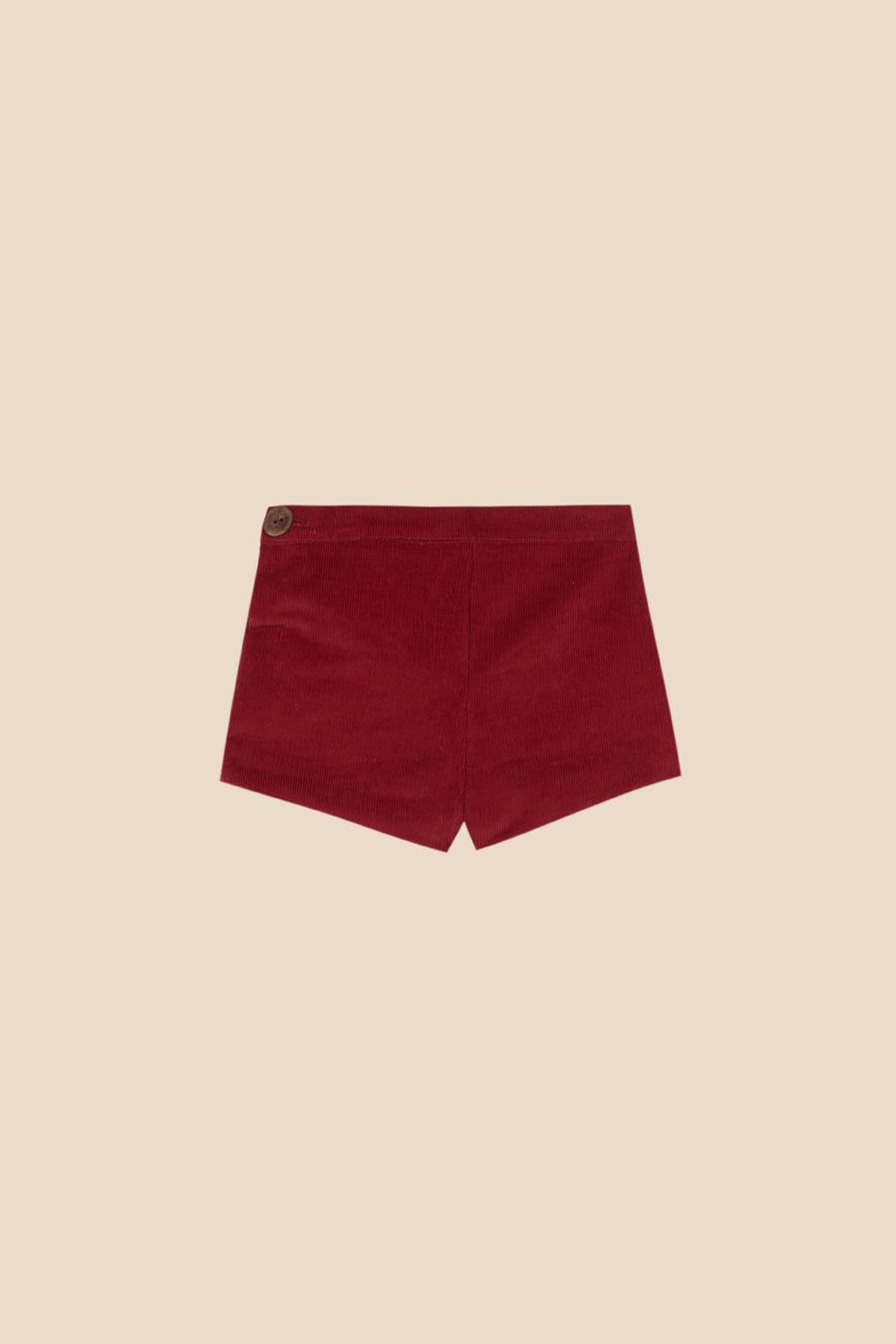Pantalón corto pana Granate bebé