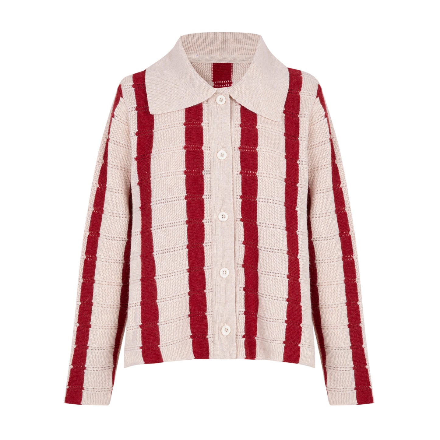 Woman Burgundy knit jacket