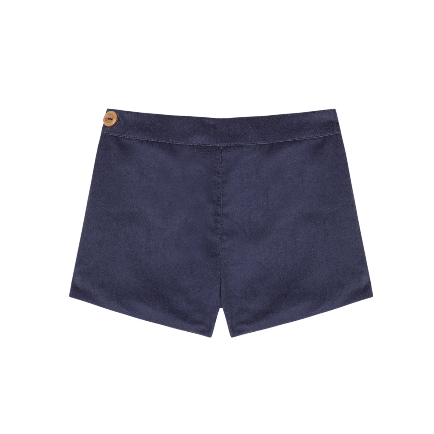 Cobalt blue velvet shorts kid