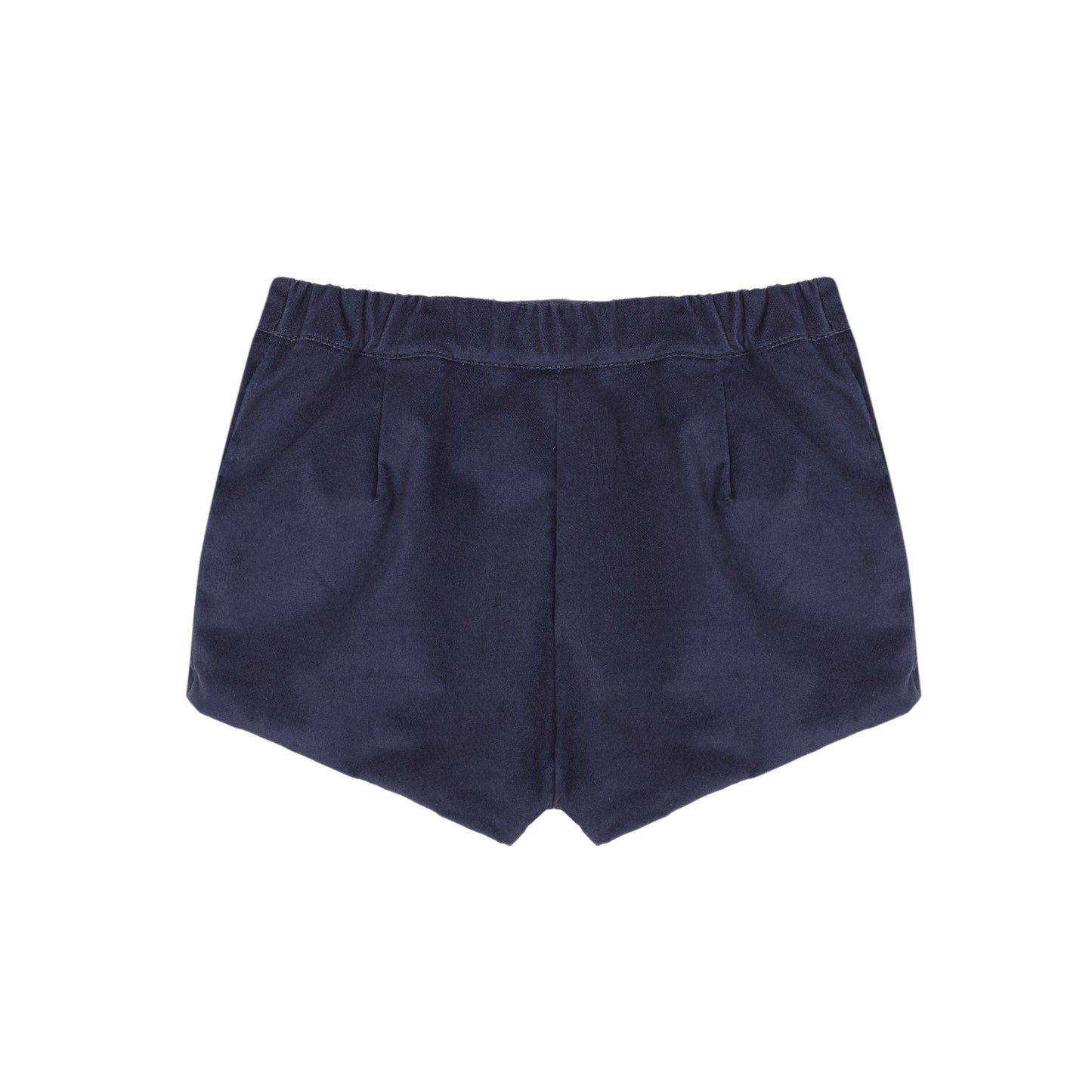 Cobalt blue velvet shorts kid