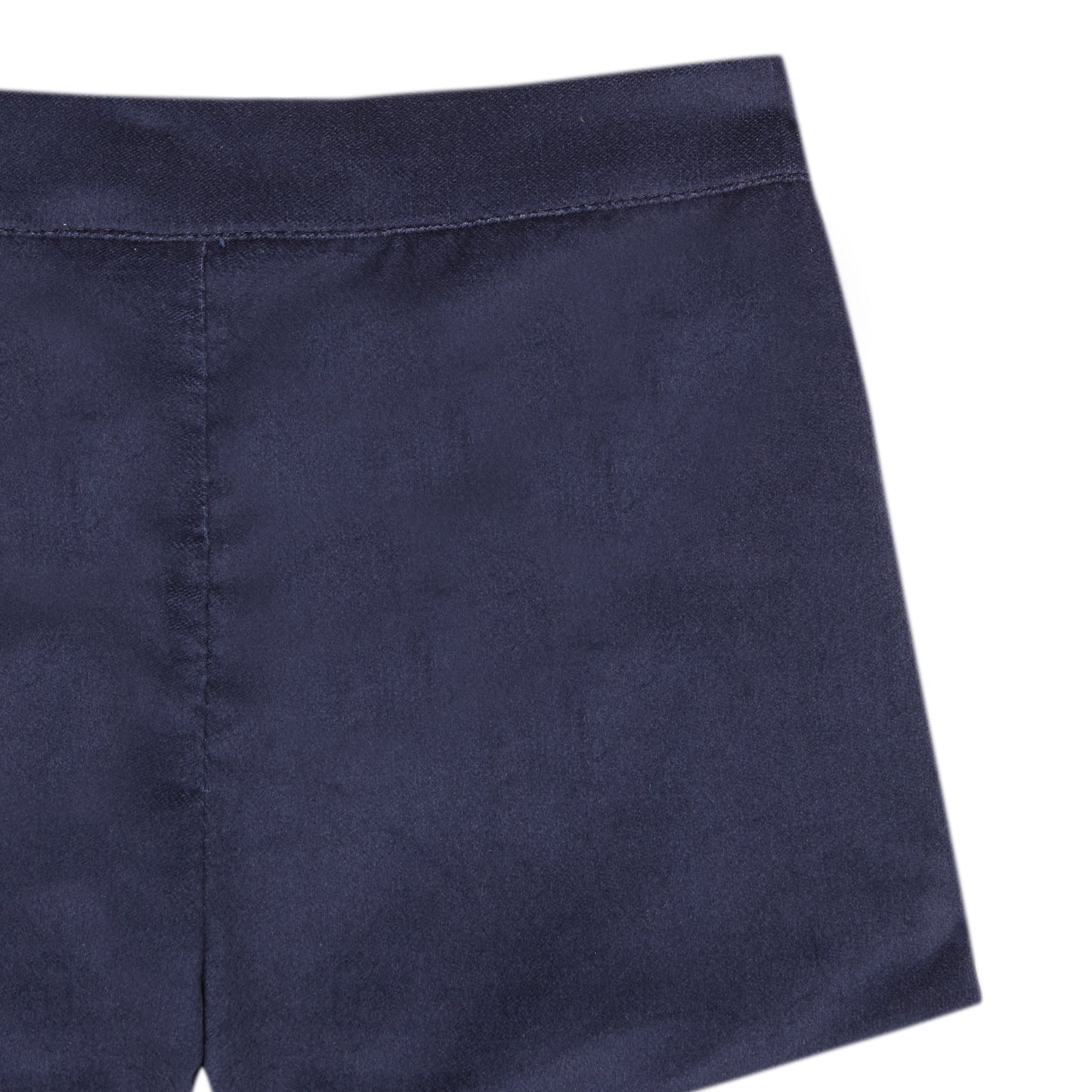 Cobalt blue velvet shorts kid