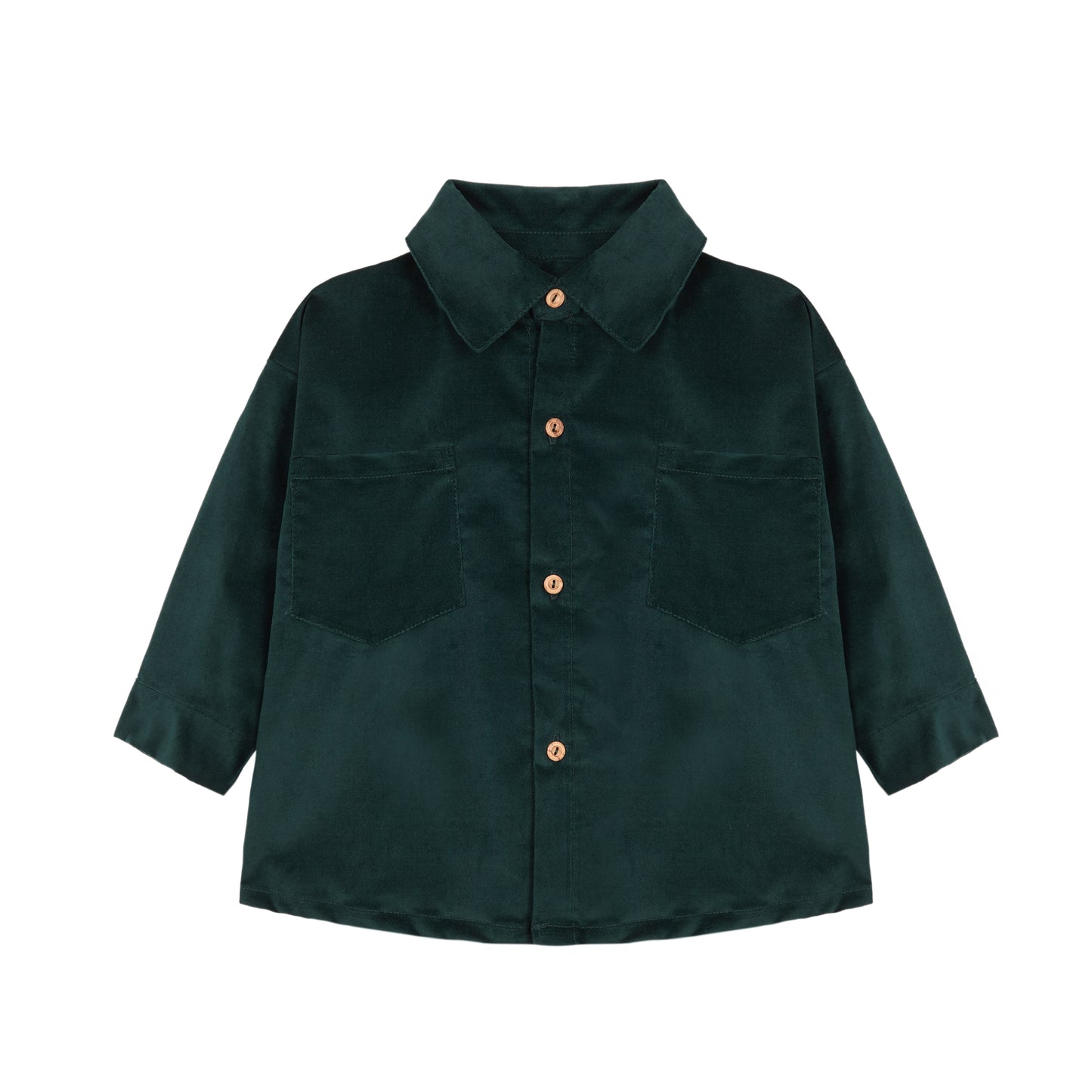 James Green Antique velvet blouse kid