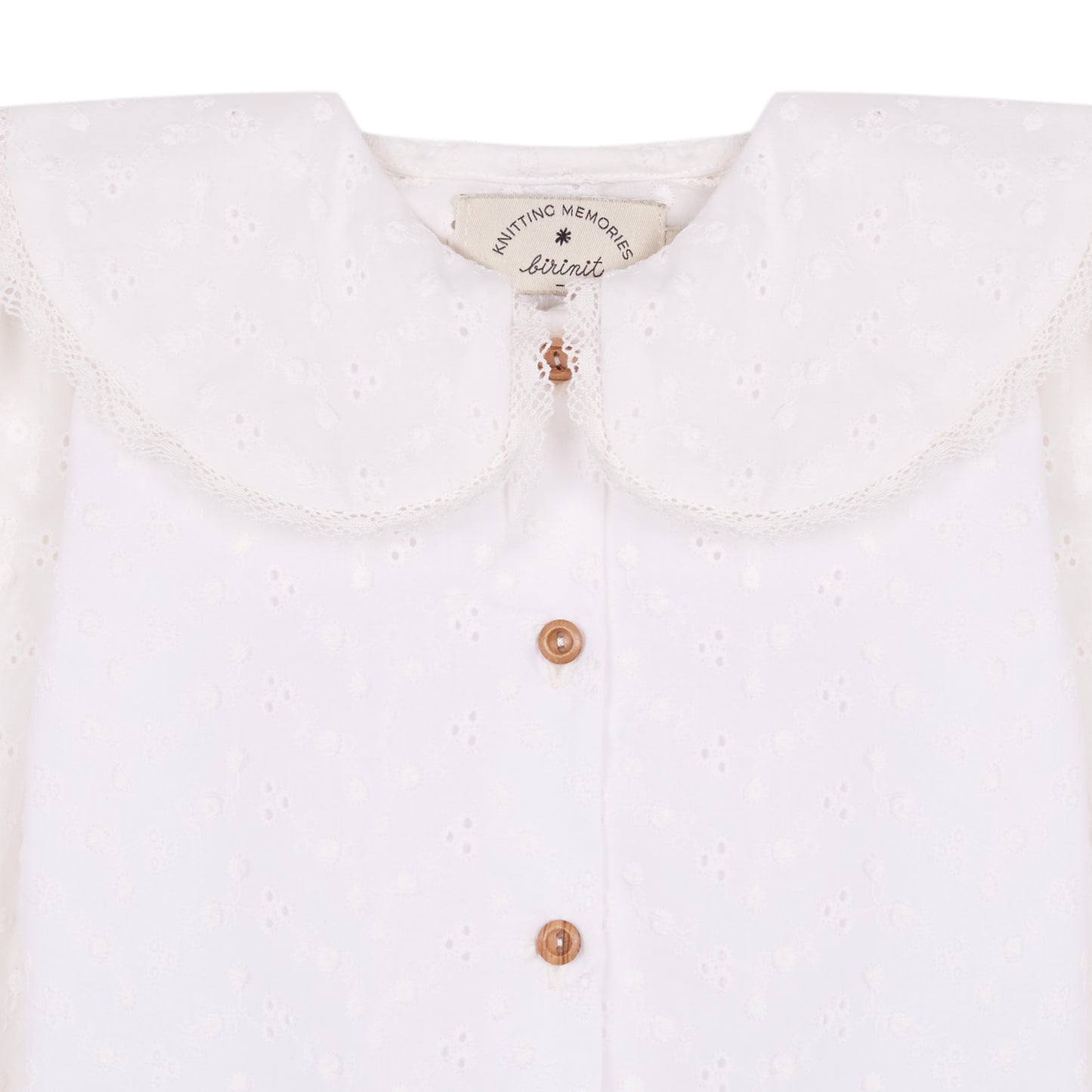 Camisa Chulísima batista bordada manga larga bebé