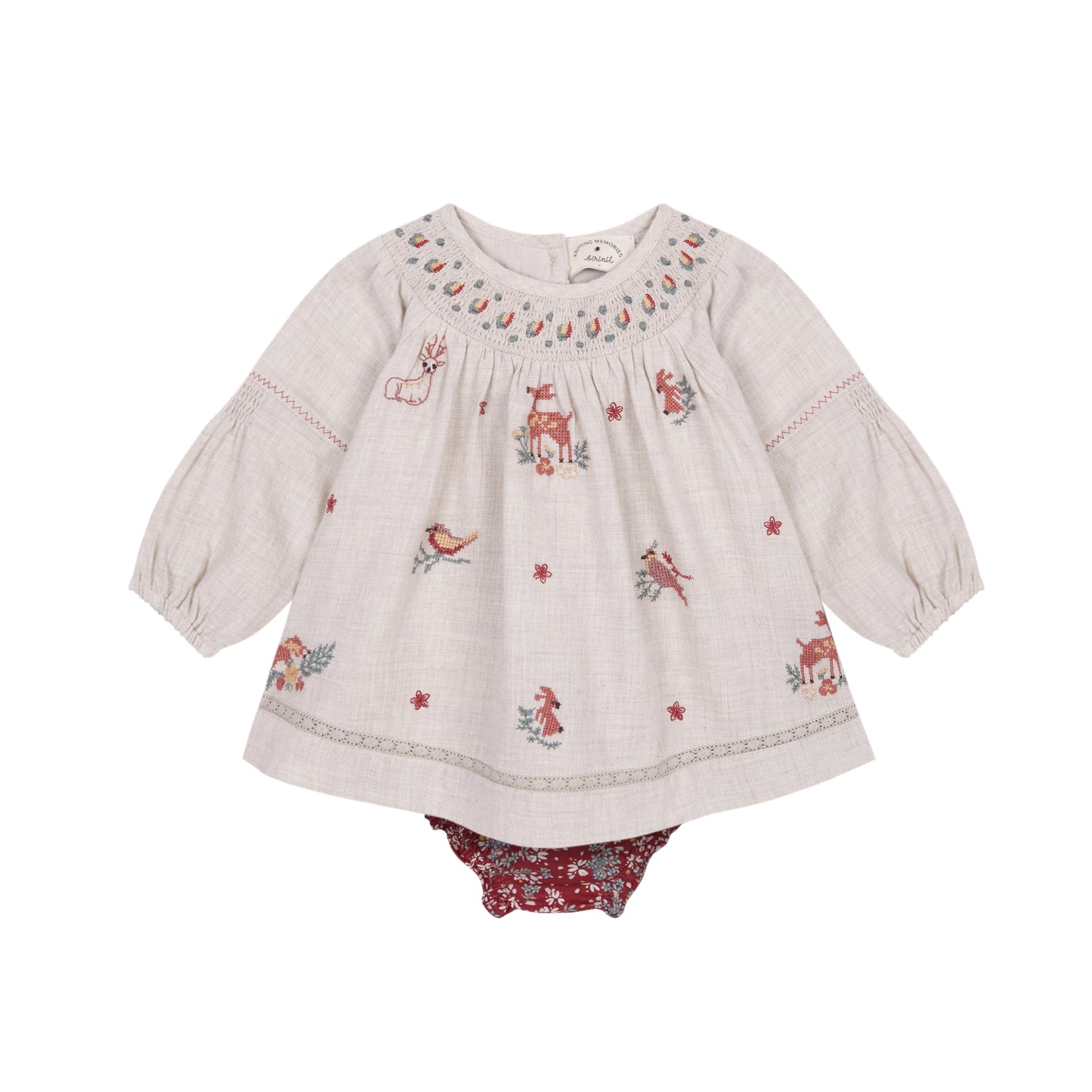 Deer Hurlingham newborn embroidered Jesusito