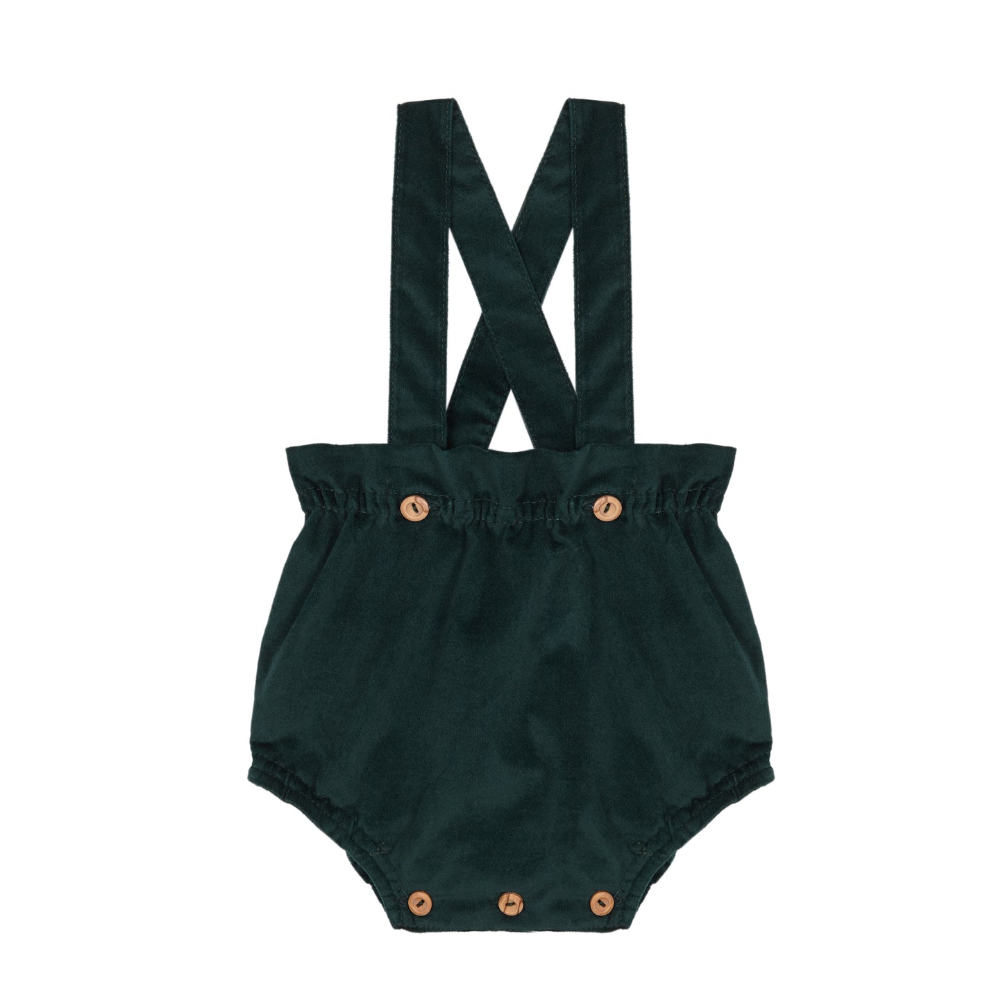 Green Antique velvet straps bloomer