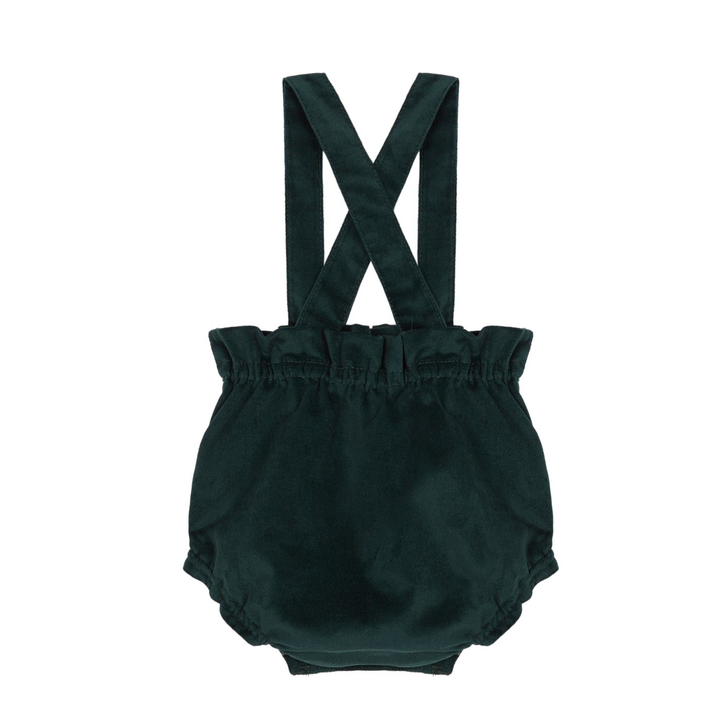 Green Antique velvet straps bloomer