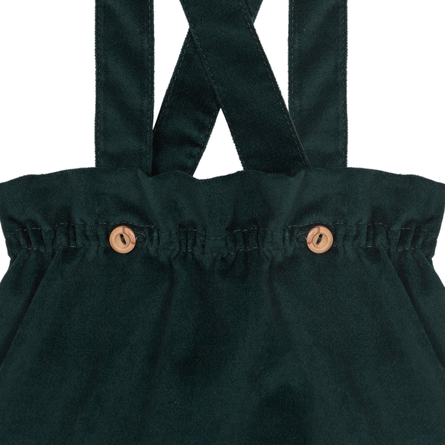 Green Antique velvet straps bloomer