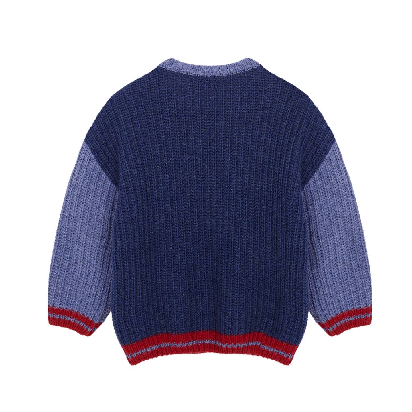 Cobalt Blue embroidered knit sweater