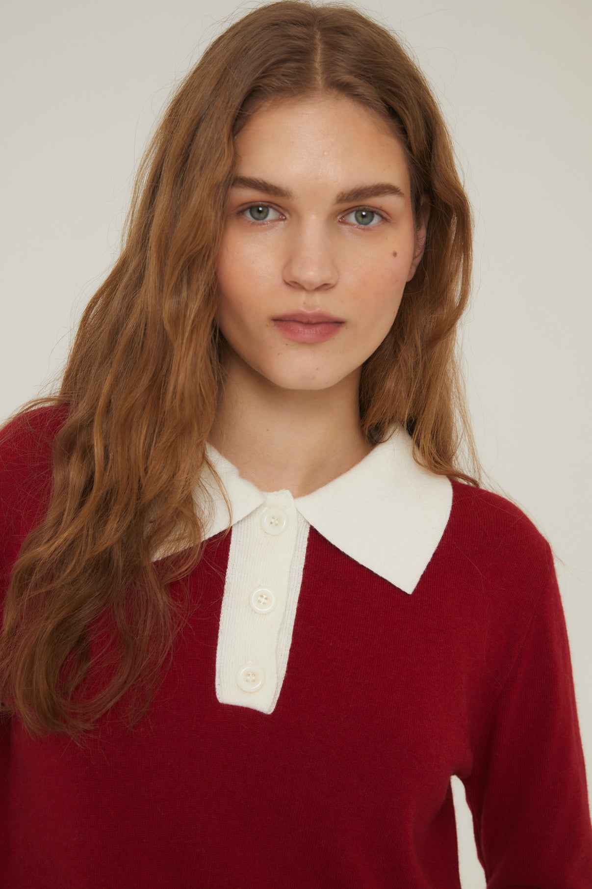 Woman Burgundy Biri knit sweater