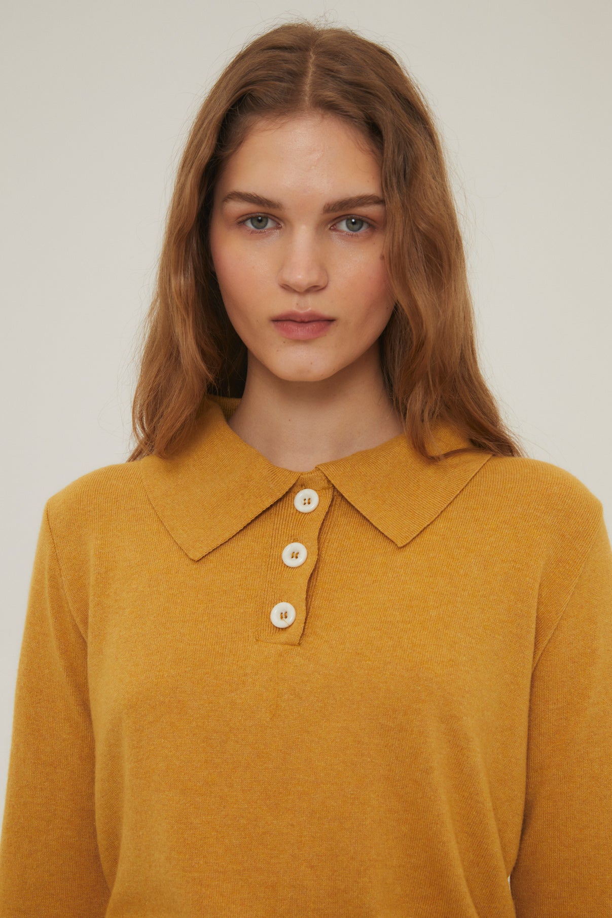 Woman Mustard Biri knit sweater