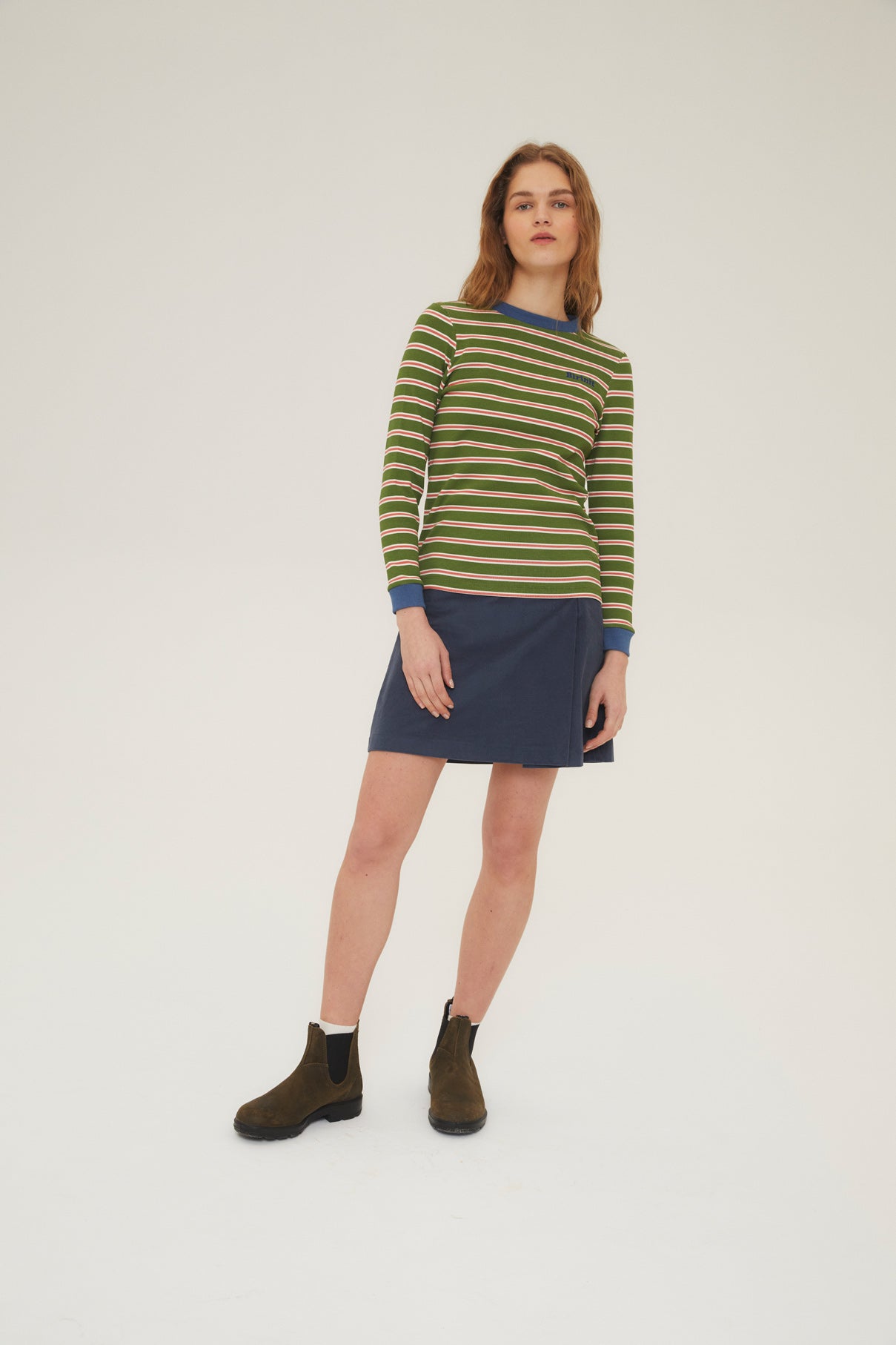 Woman Antique stripe t-shirt