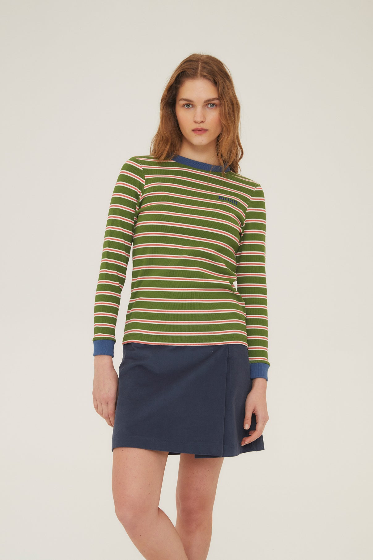 Woman Antique stripe t-shirt