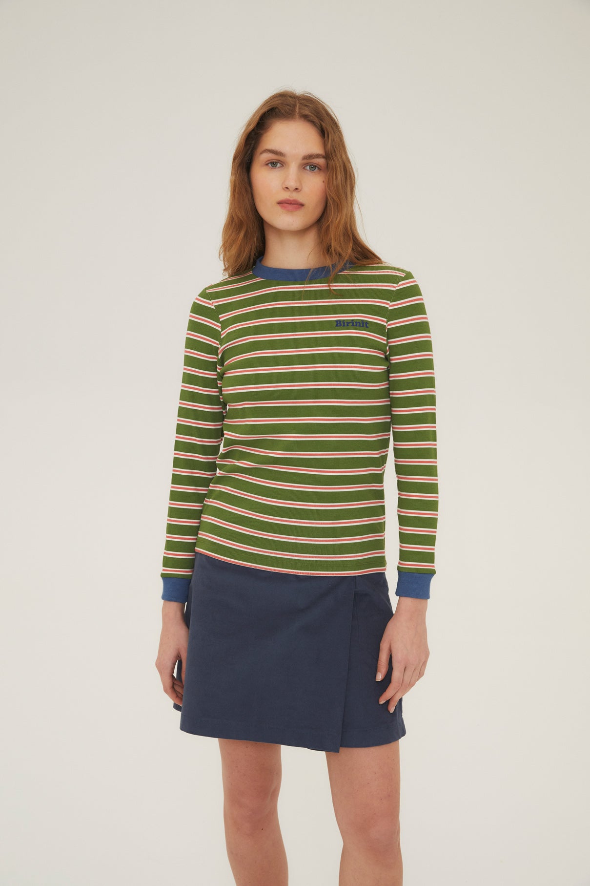 Woman Antique stripe t-shirt