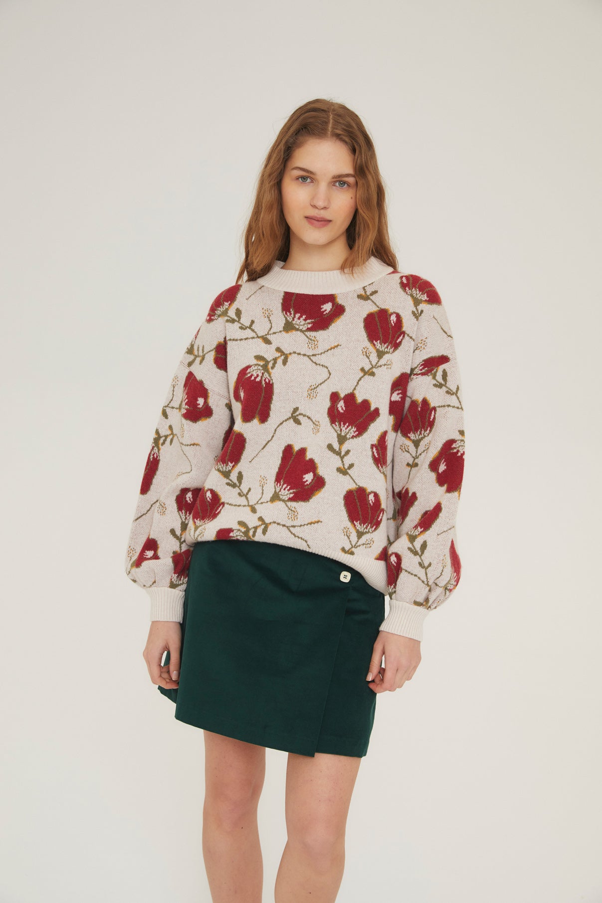 Woman Lola flower knit sweater