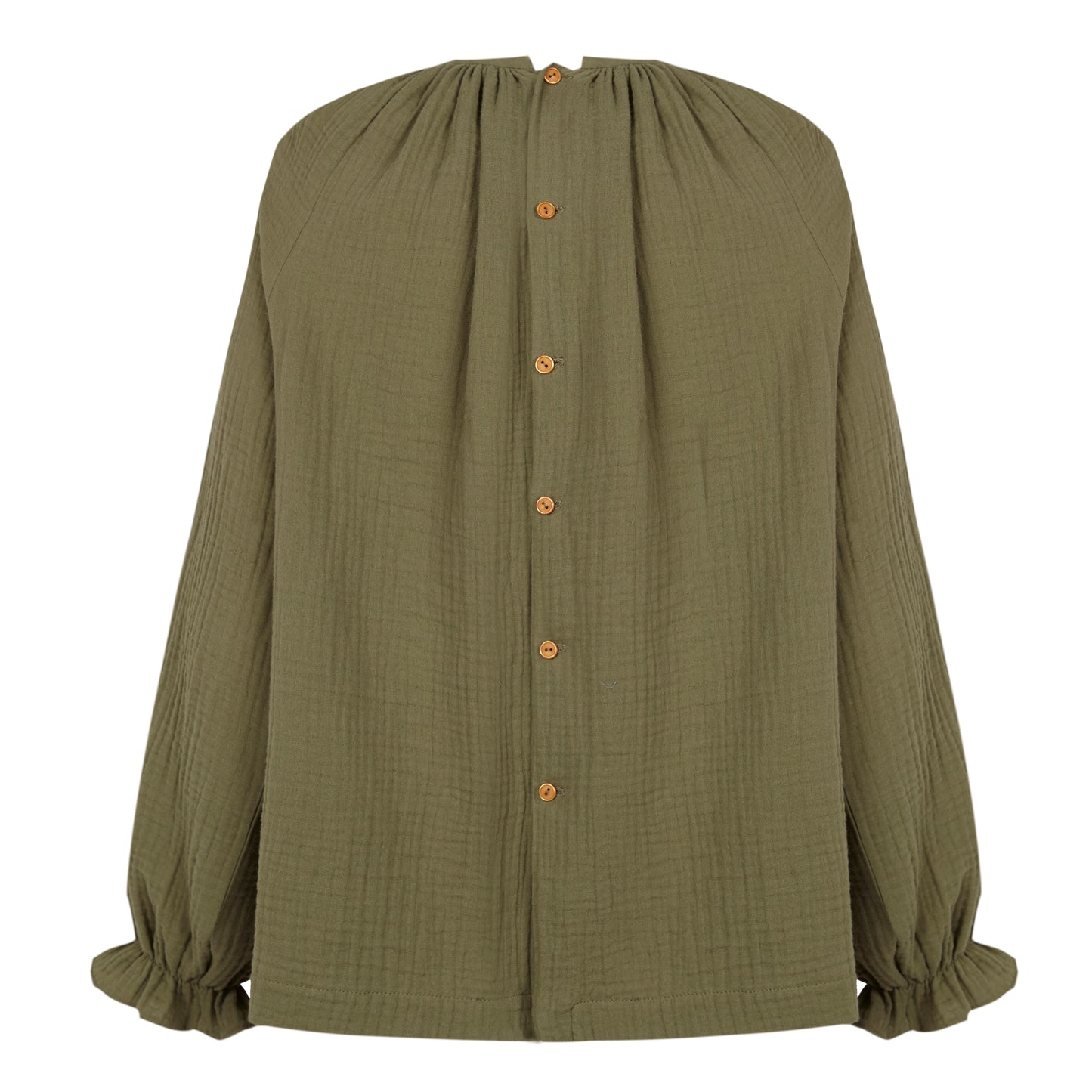 Women's blouse bambula nests Antique green