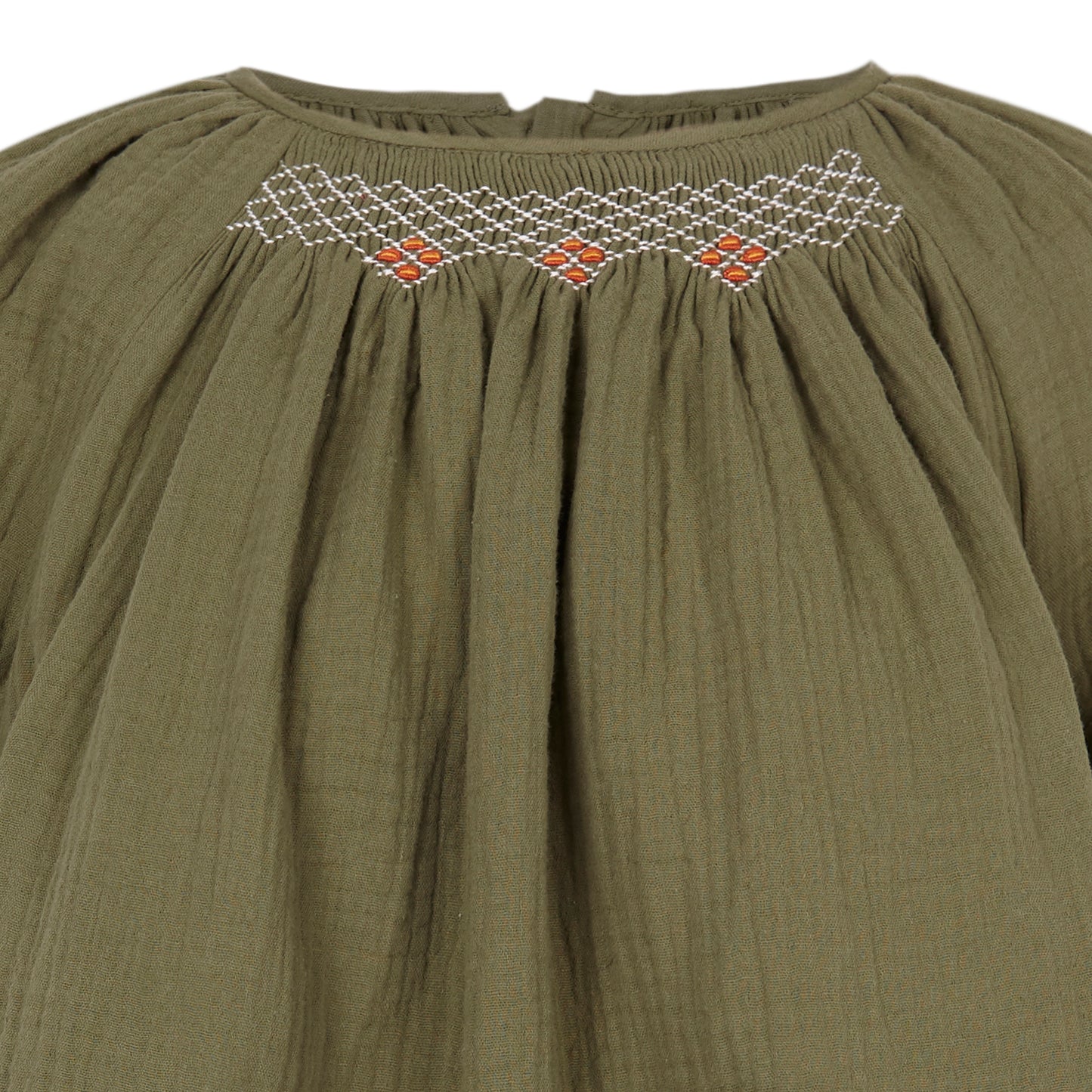 Women's blouse bambula nests Antique green