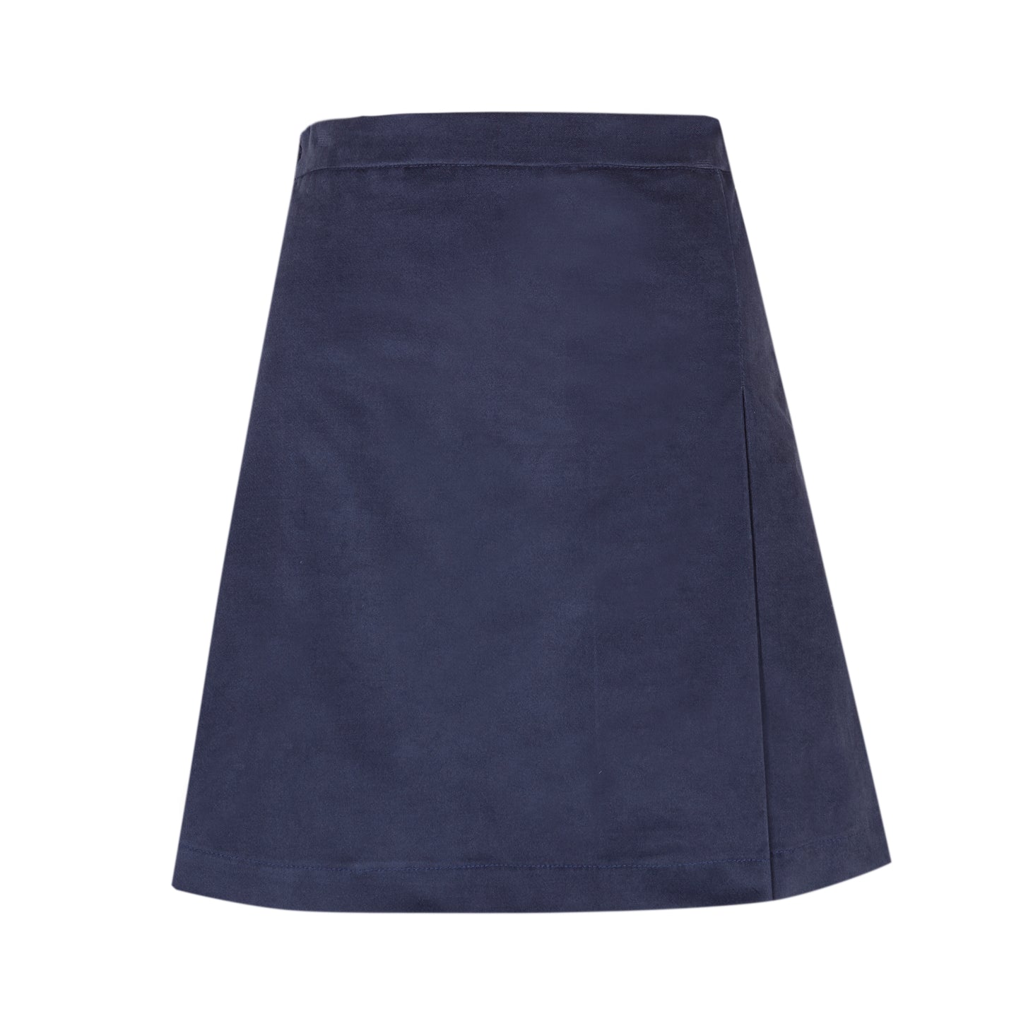 Woman Cobalt Blue velvet mini skirt