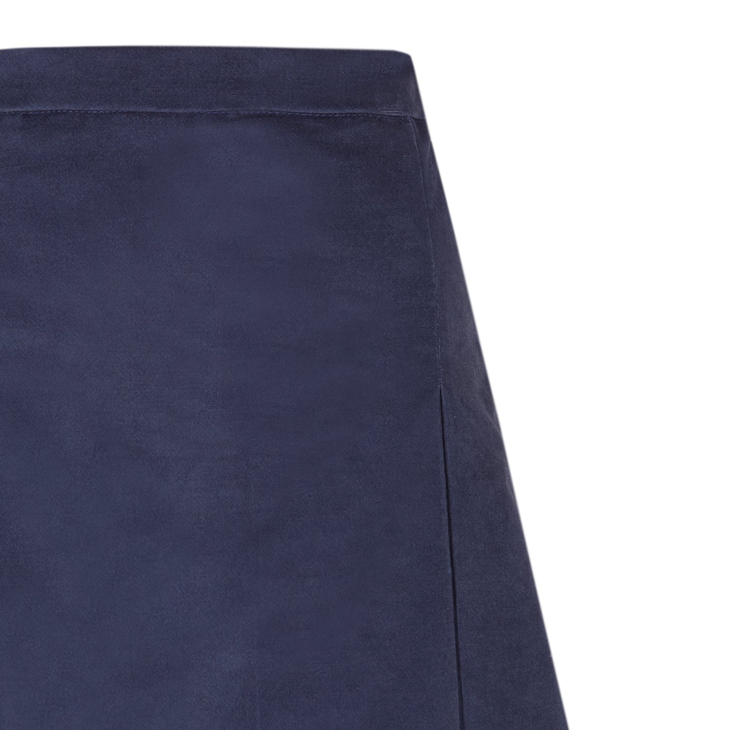 Woman Cobalt Blue velvet mini skirt