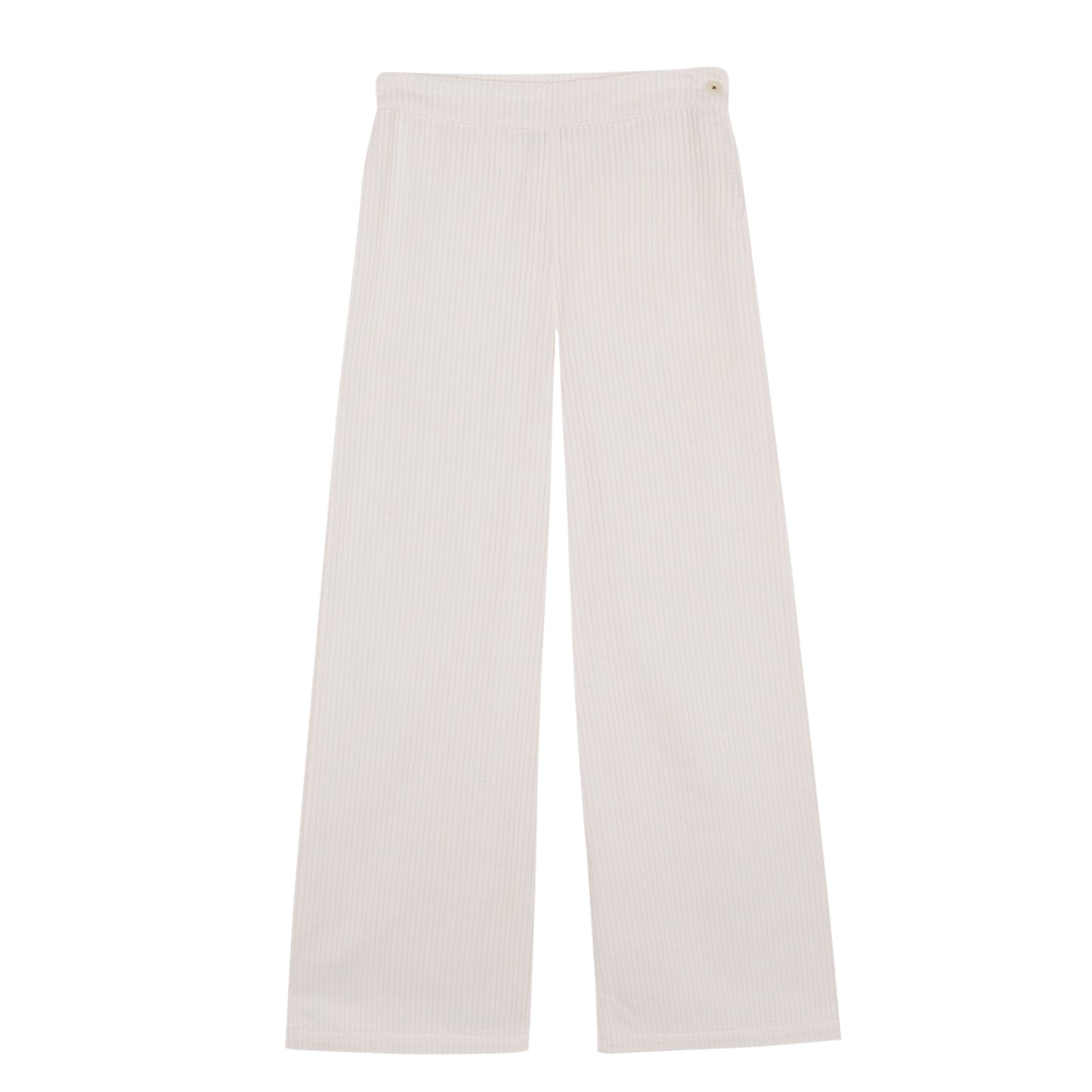 Women's raw corduroy bell-bottom trousers