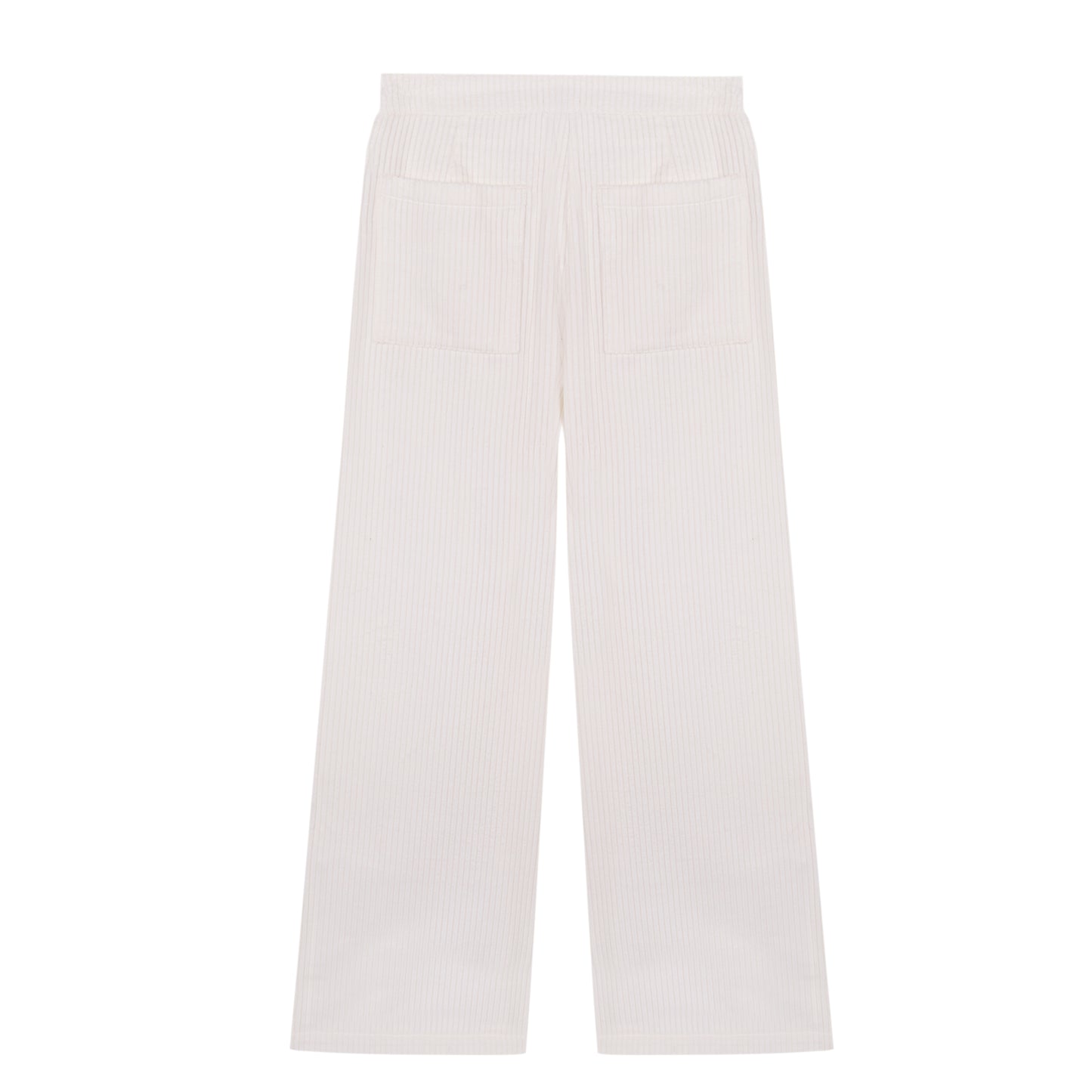 Women's raw corduroy bell-bottom trousers